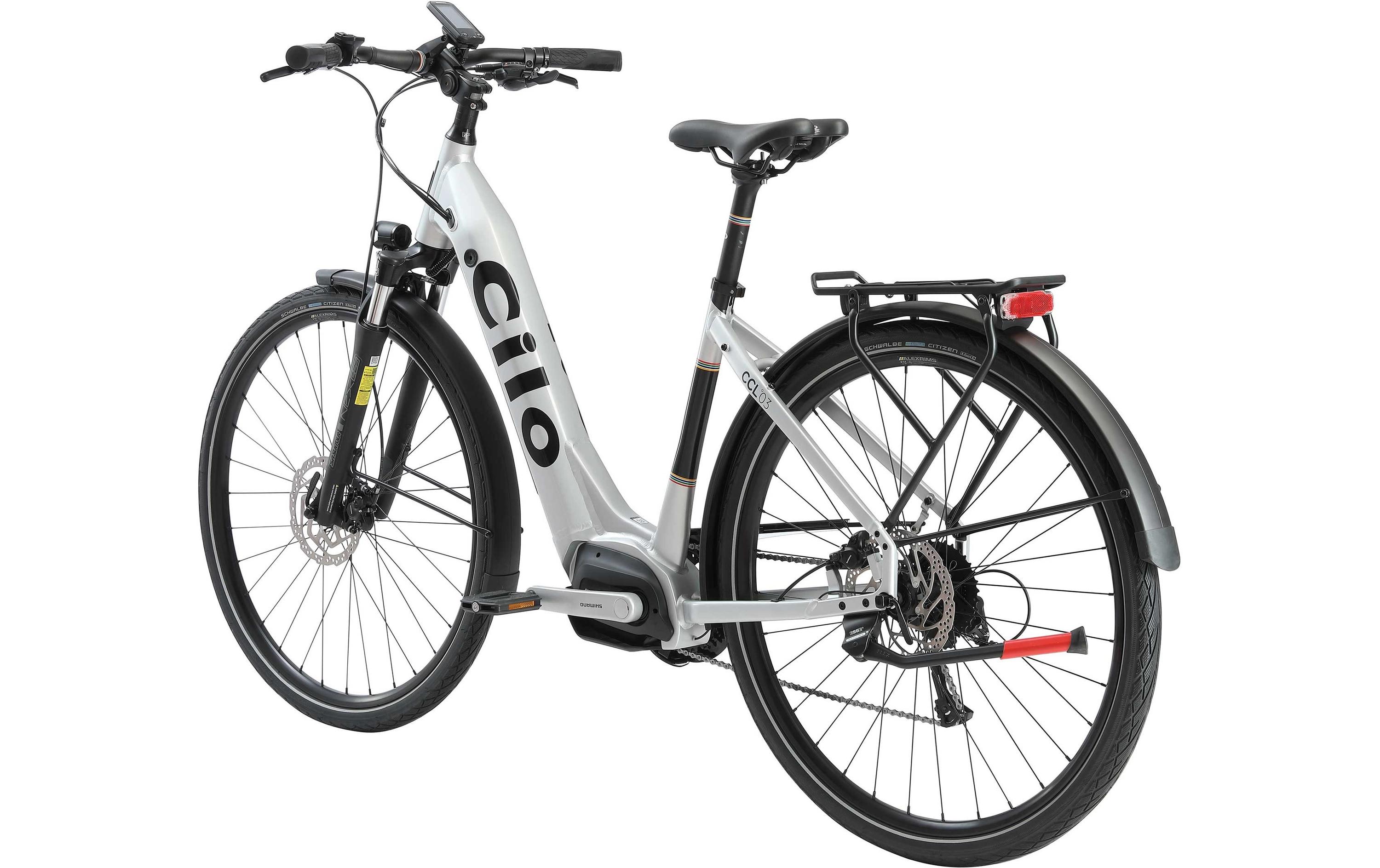 Cilo E-Citybike Cilo Urbanflea CCL°03 Silber, 48 cm