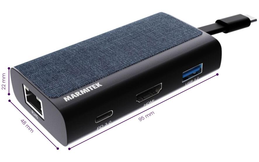 Marmitek USB-Hub Connect USB-C Hub 4