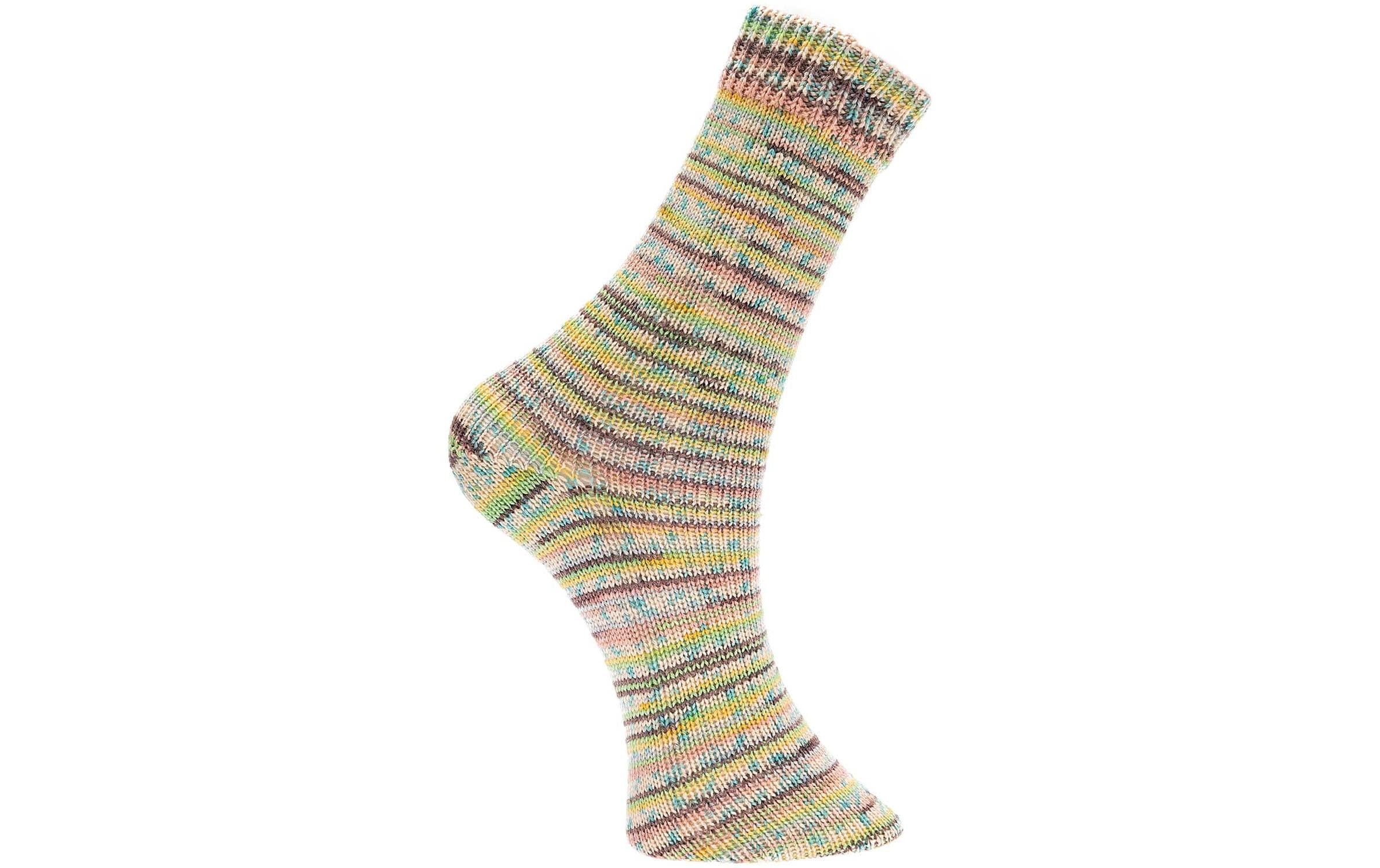 Rico Design Wolle Bamboo für Socken 4-fädig, 100 g, Braun; Grün