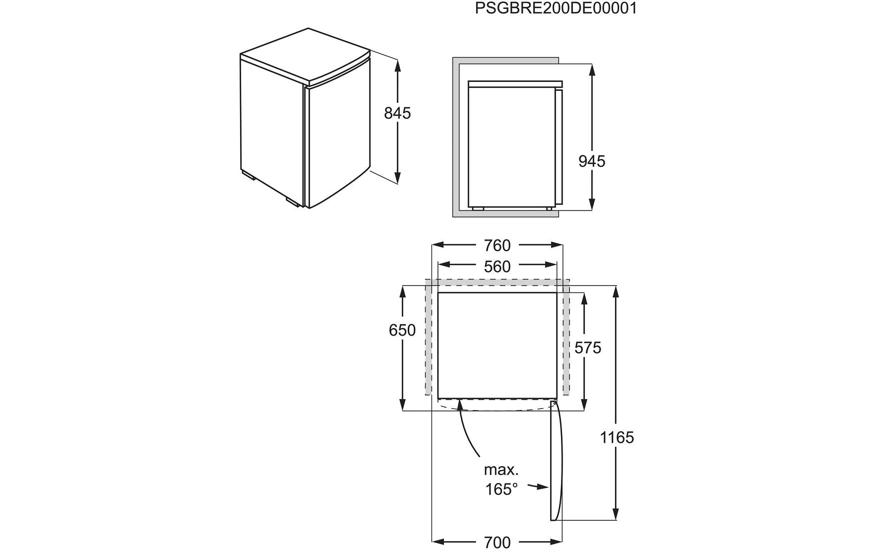 Zanussi by Electrolux Gefrierschrank ZYAN8EW0 Rechts, Wechselbar