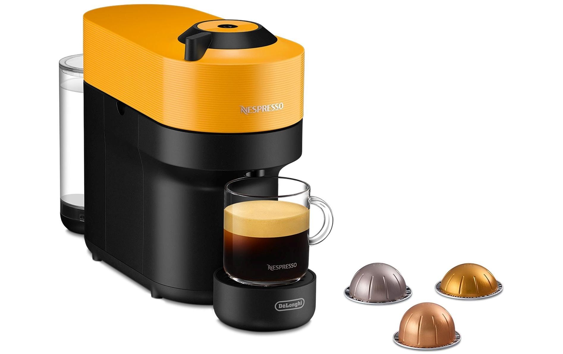 De'Longhi Kaffeemaschine Nespresso Vertuo Pop ENV90.Y Mango Yellow