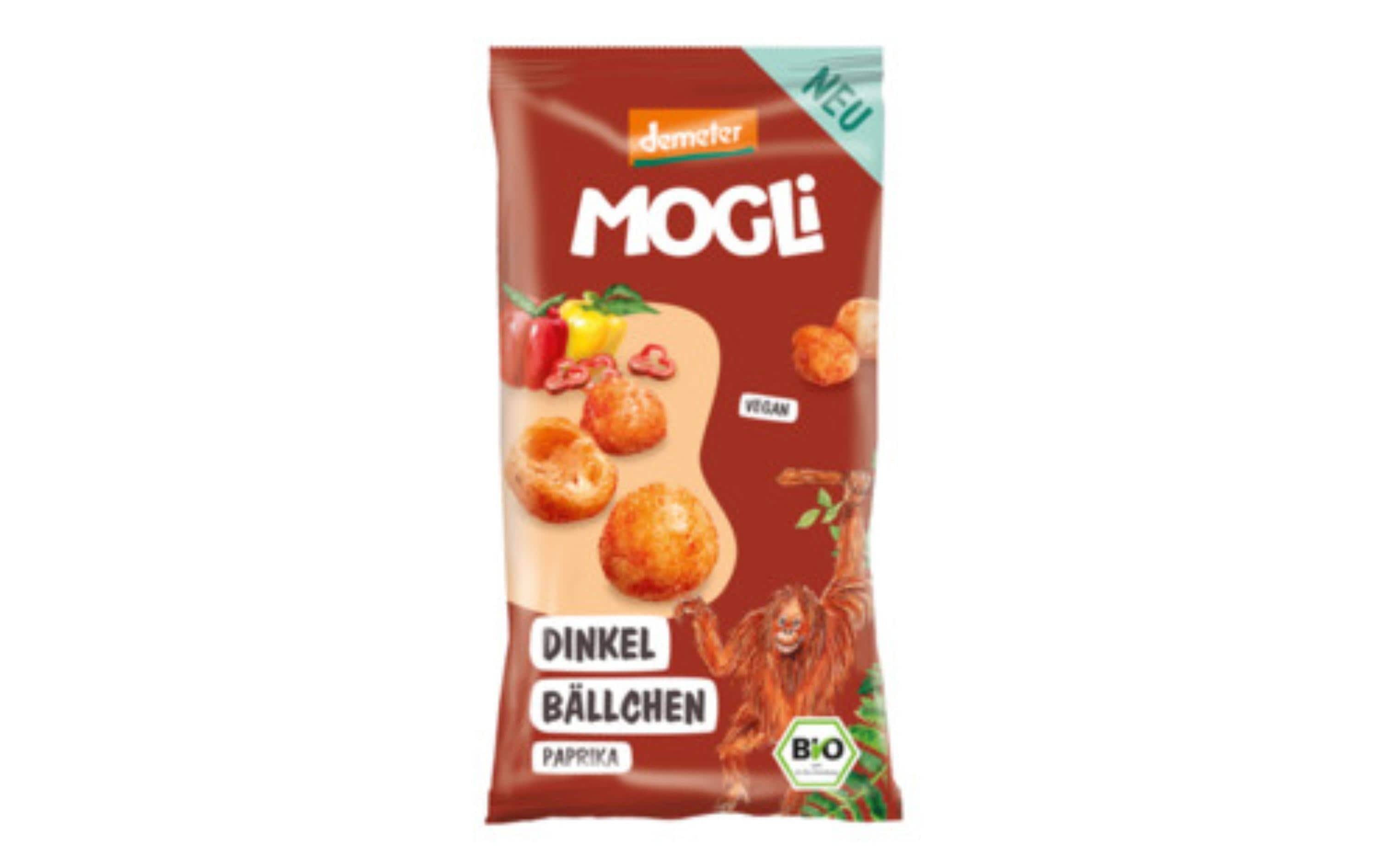 Mogli Knabberspass Dinkelbällchen Paprika 40 g