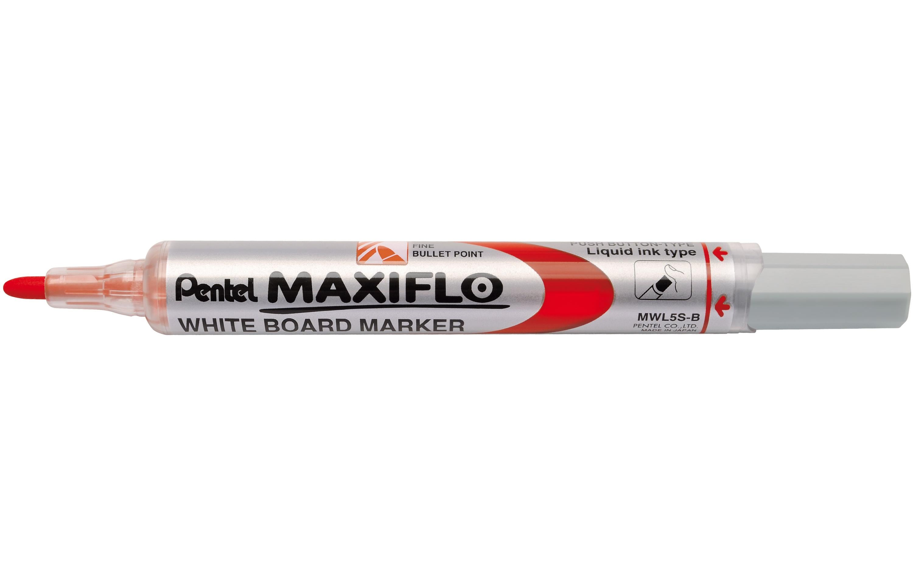 pentel Whiteboard-Marker Maxiflo 2 mm Rot, 1 Stück