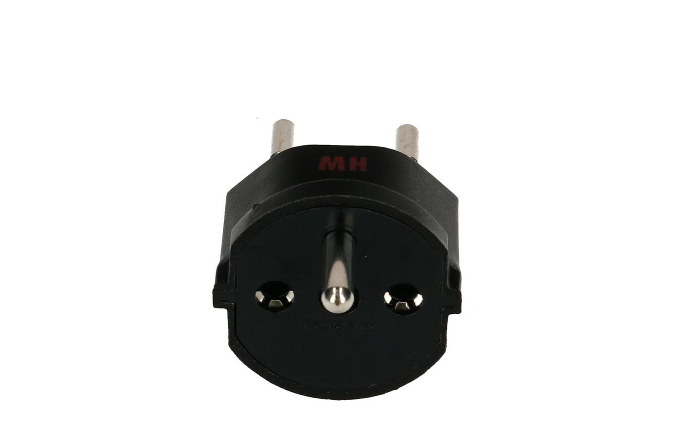 STEFFEN Fixadapter SchuKo Konturenstecker – T12 schwarz