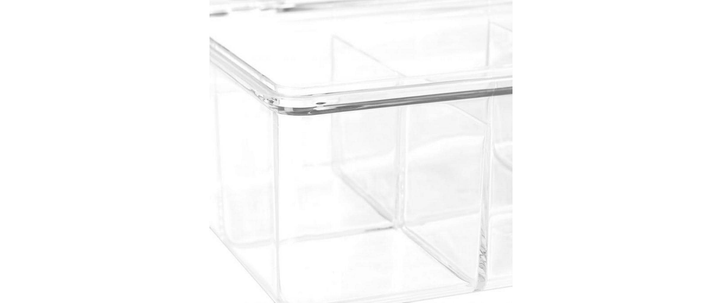 relaxdays Teebeutel-Box Transparent