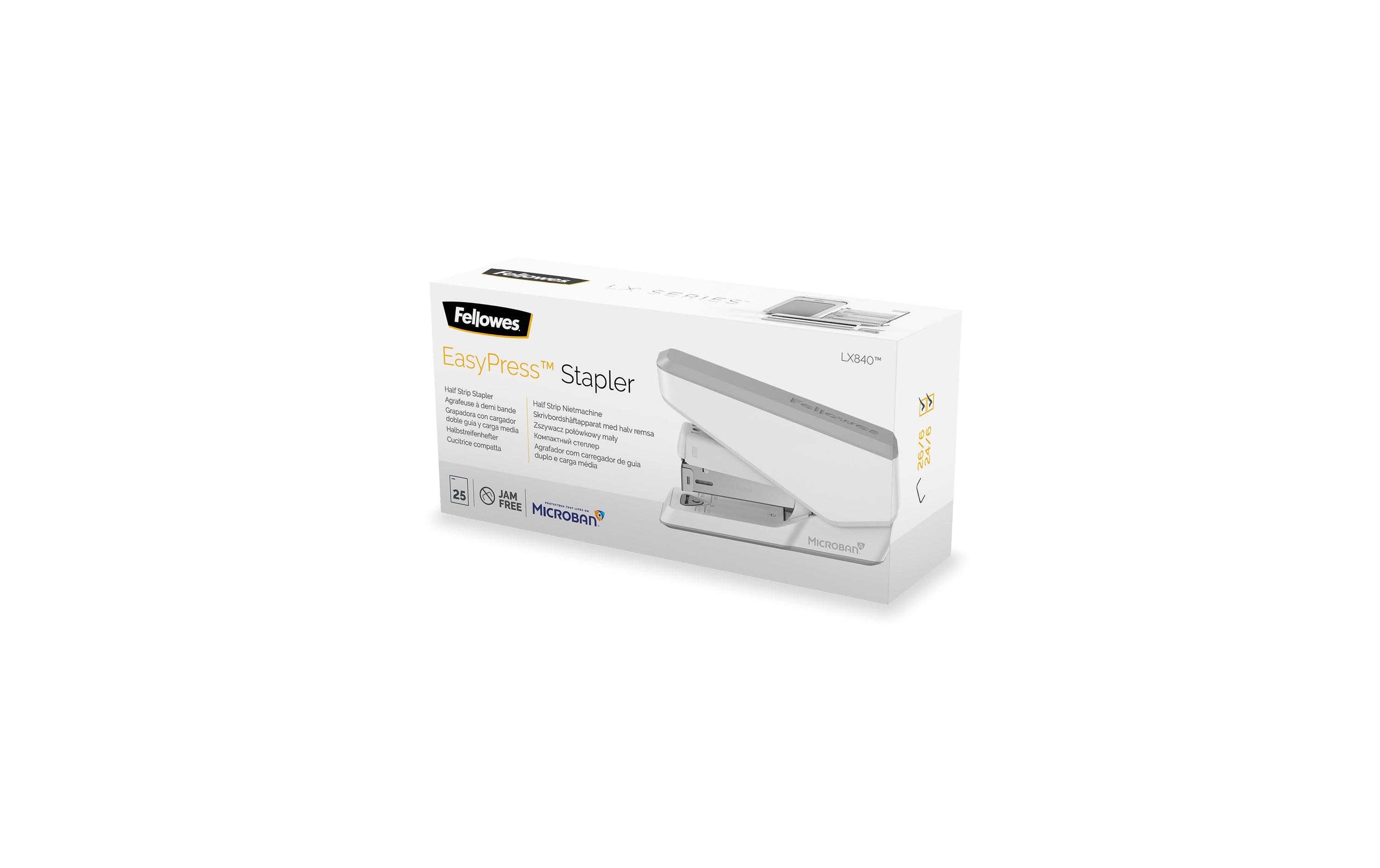 Fellowes Heftgerät LX840 25 Seiten, Weiss