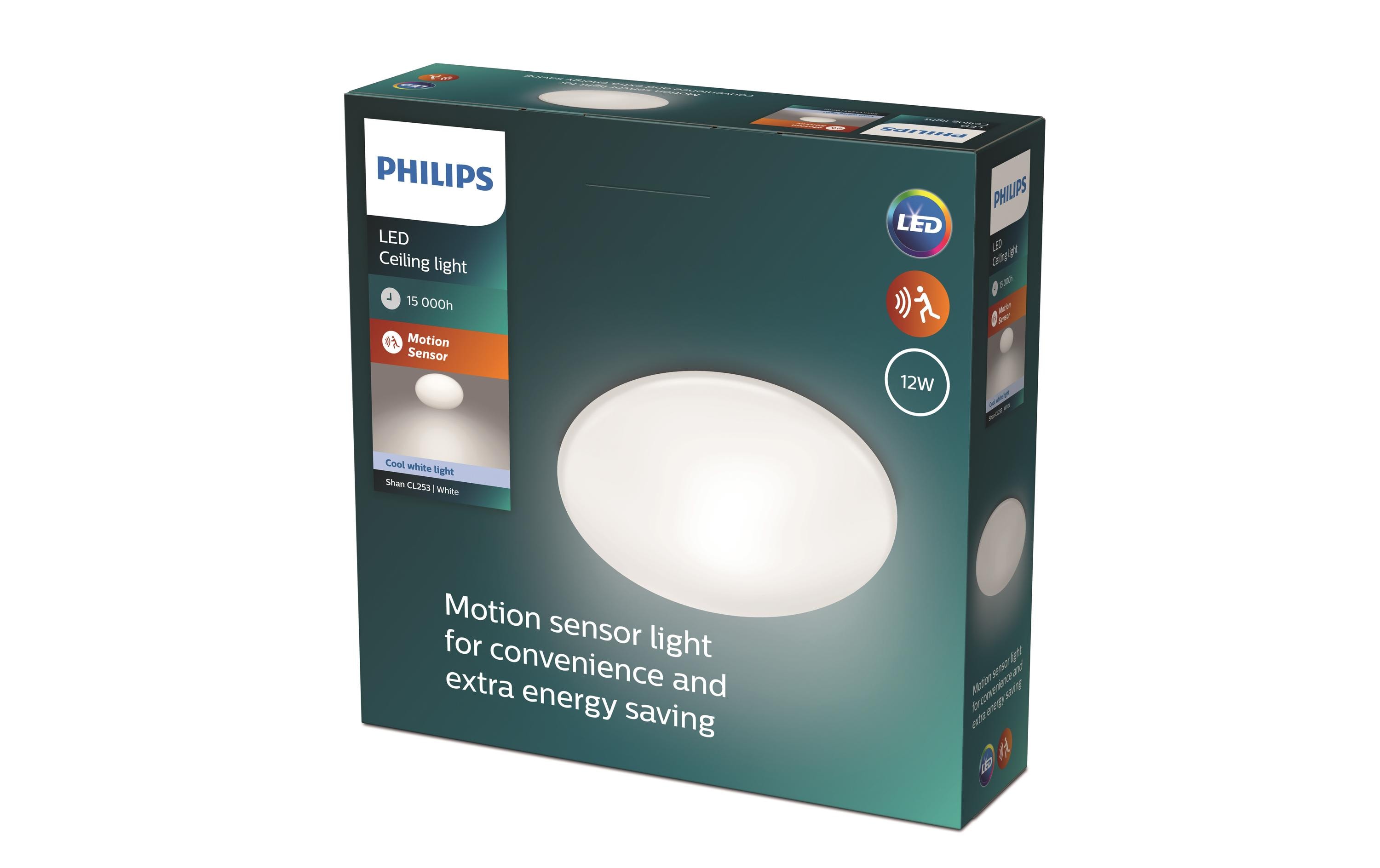 Philips Deckenleuchte Shan CL253 12W 4000K 1150 lm Sensor