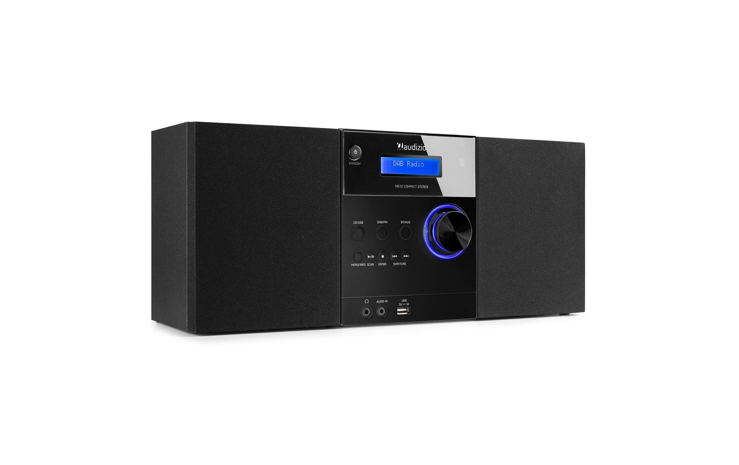 Audizio Micro-HiFi Anlage Metz Schwarz