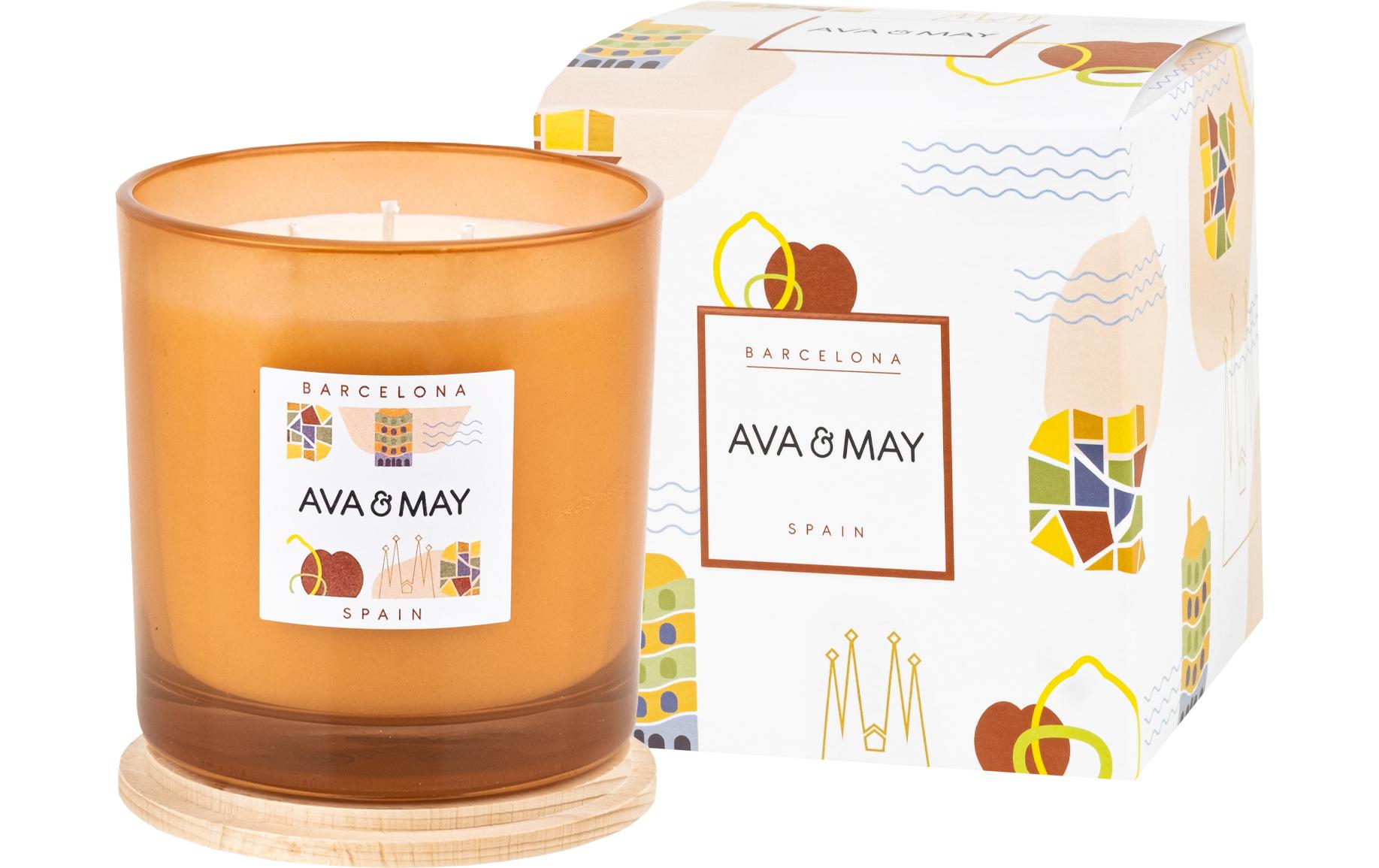 AVA & MAY Duftkerze Barcelona Gross, 1150 g