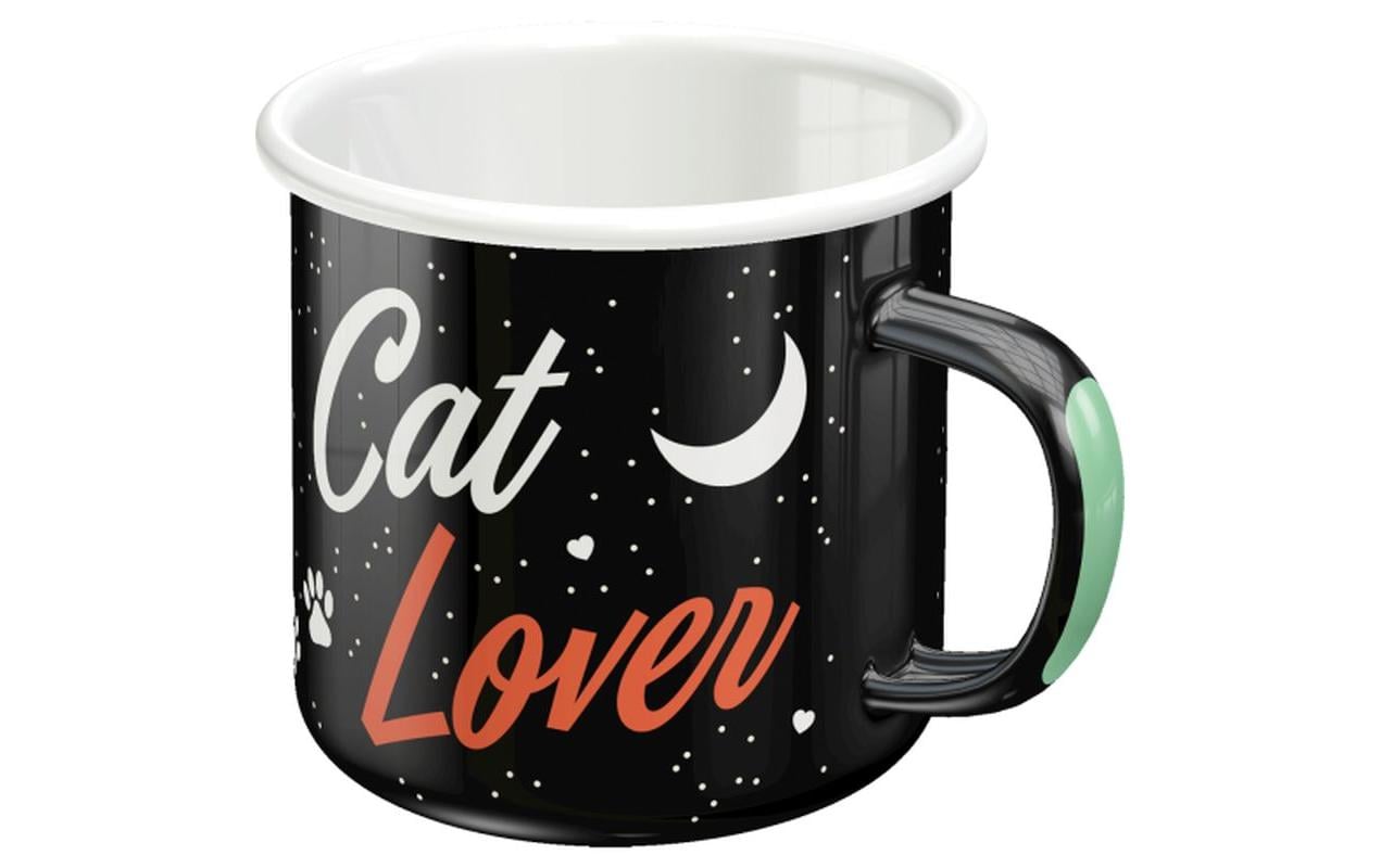 Nostalgic Art Universaltasse Cat Lover 360 ml, 1 Stück, Schwarz