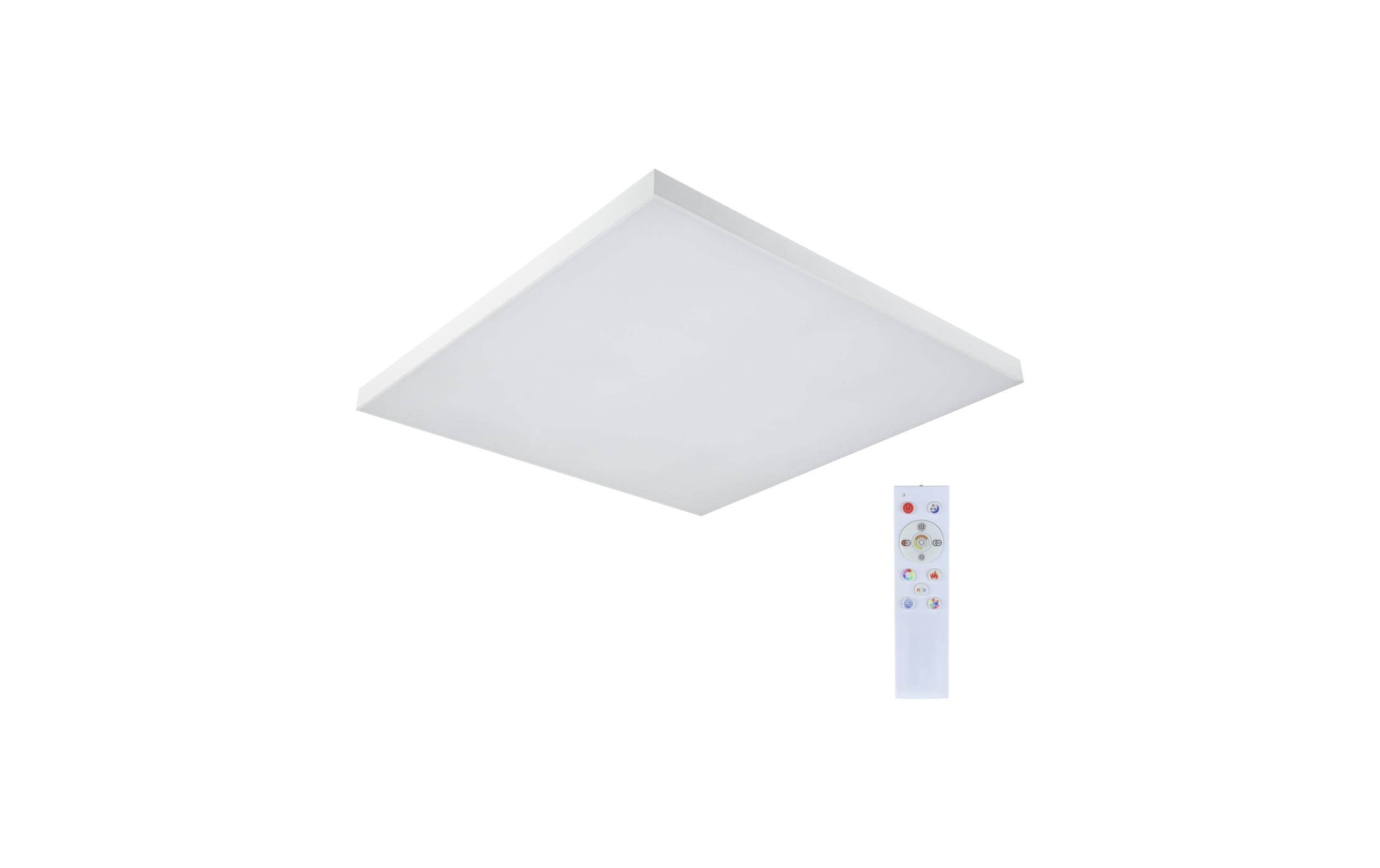 Paulmann Deckenleuchte LED Panel Velora Rainbow, 31 W, RGBW, Weiss