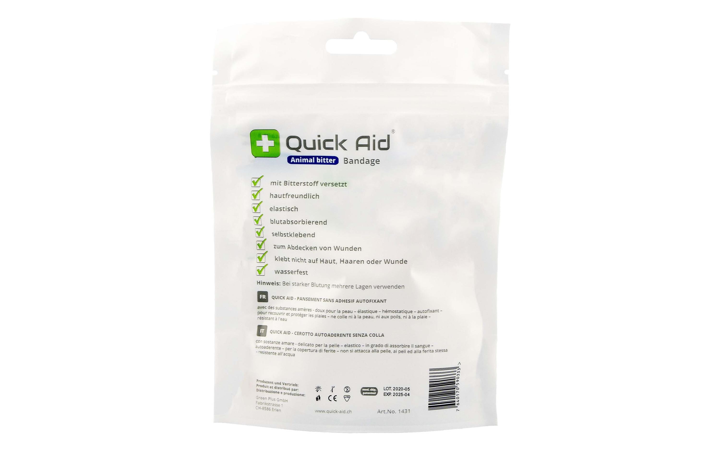 Quick Aid Animal Bitter Bandage