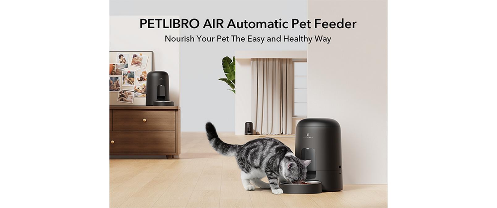 Petlibro Futterautomat AIR Automatic Pet Feeder 2 l Schwarz