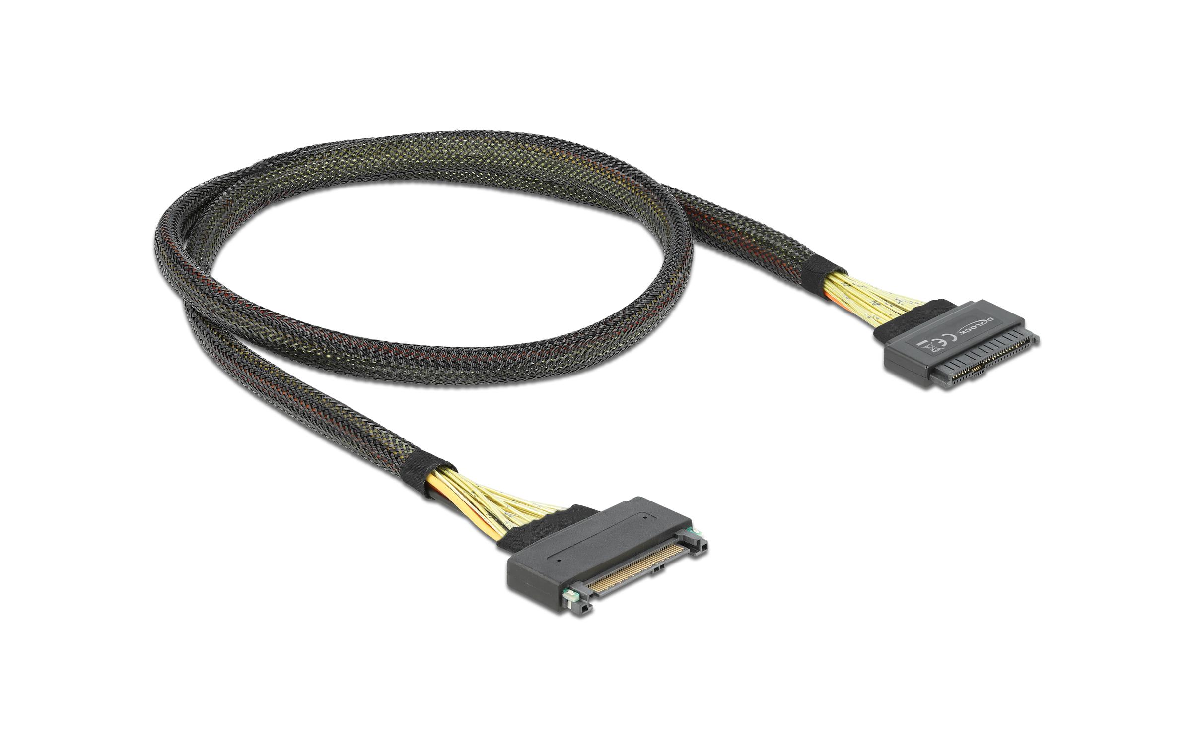 Delock SAS-Kabel SFF-8639 - SFF-8639 Verlängerung, 1m 100 cm