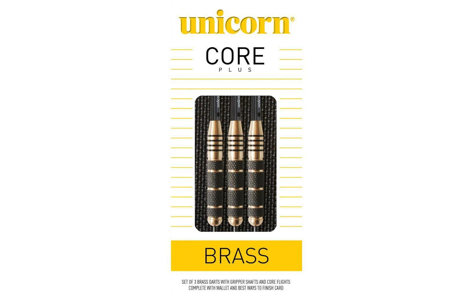 Unicorn Dartpfeile Core Plus Win BLK/GOLD Brass