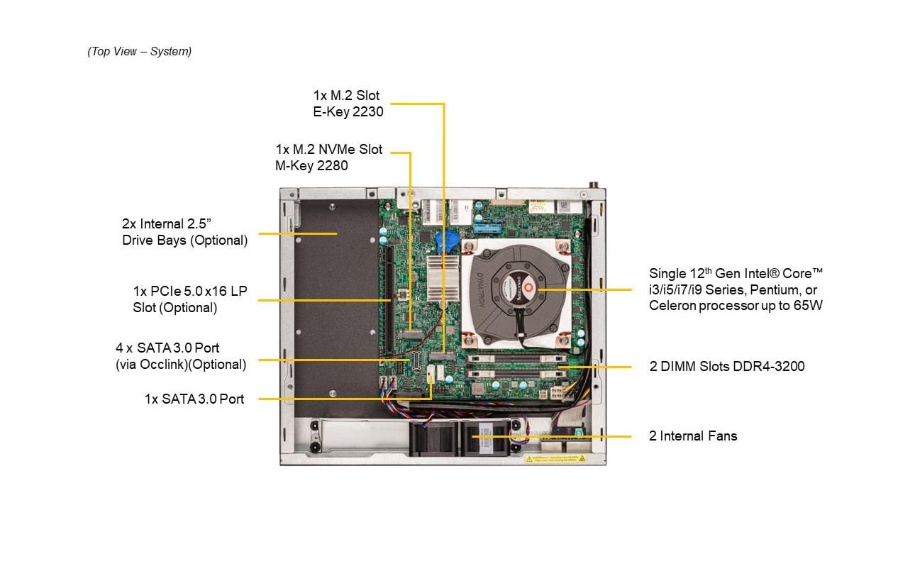 Supermicro Barebone IoT SuperServer SYS-E300-13AD
