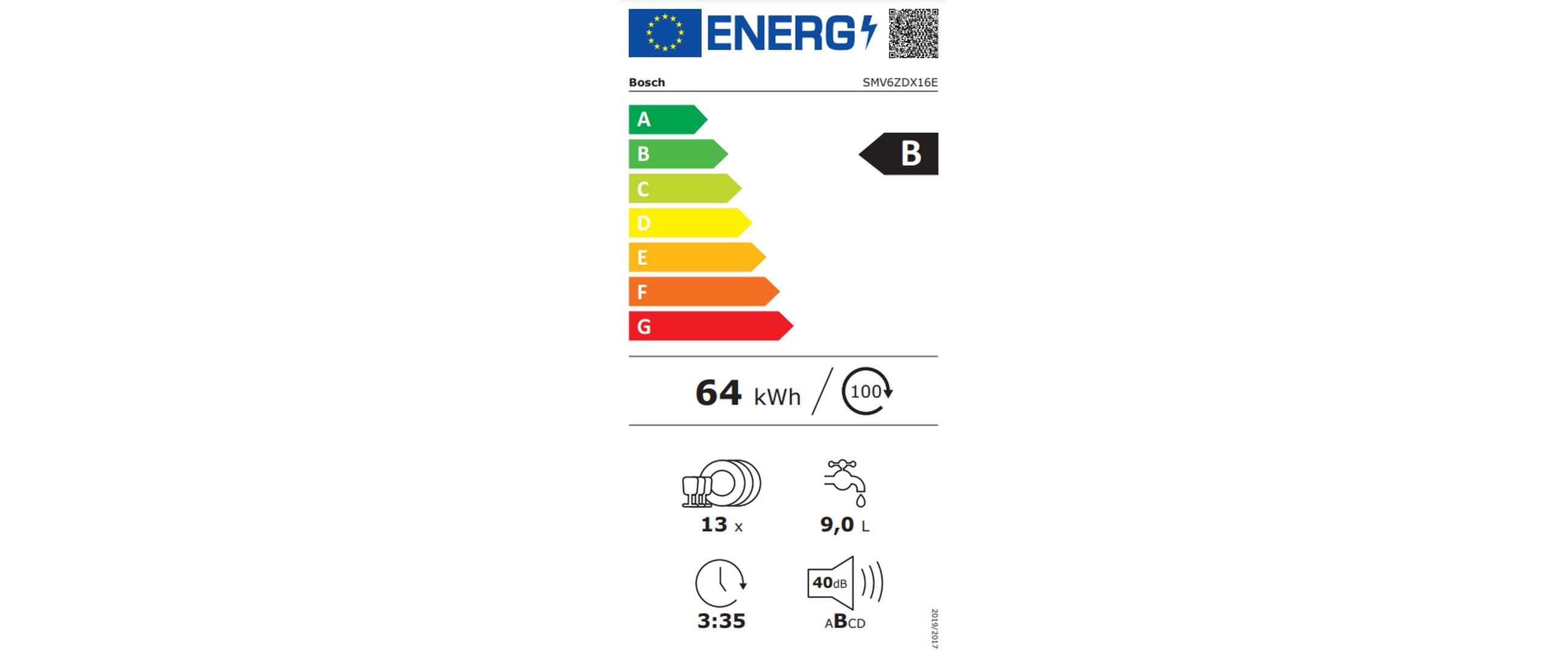 Bosch Einbaugeschirrspüler SMV6ZDX16E