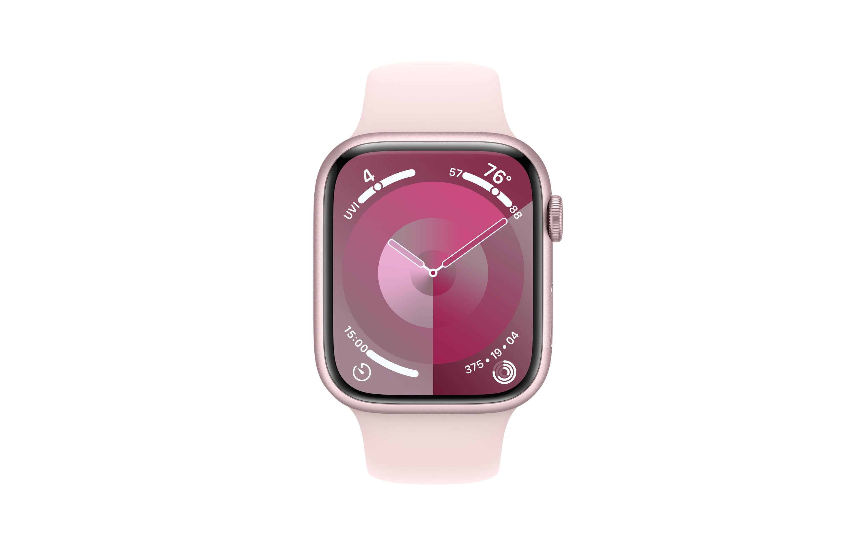 Apple Watch Series 9 45 mm LTE Alu Pink Sport Hellrosa M/L