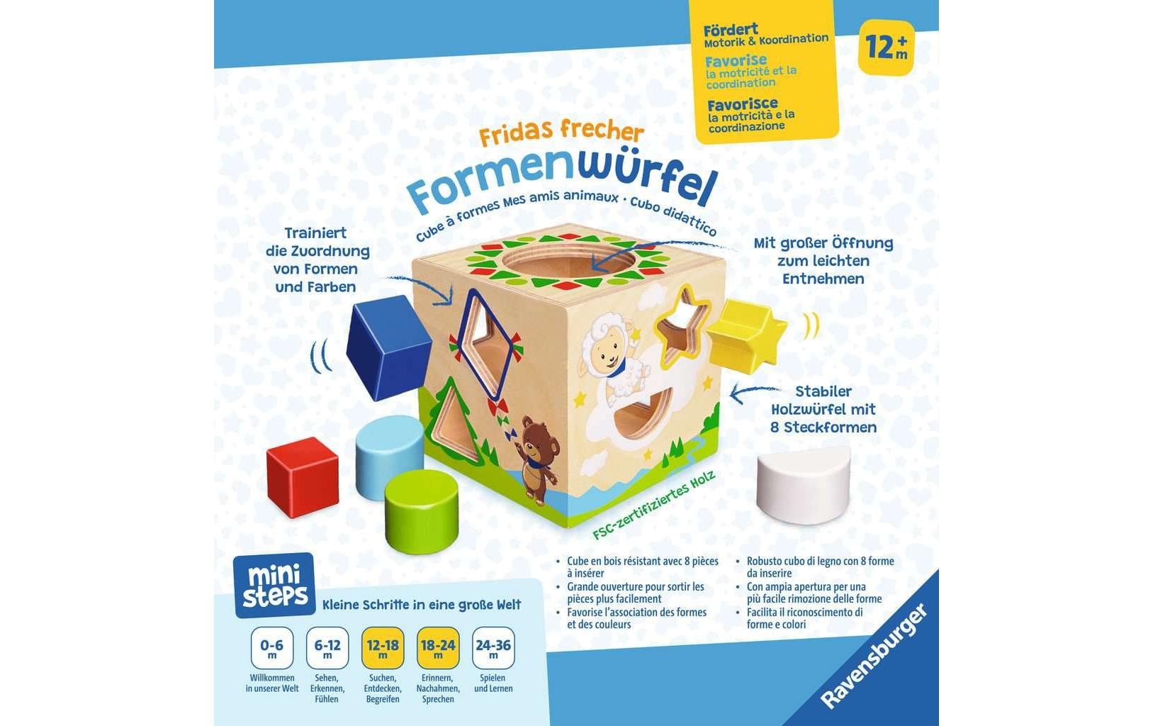 Ravensburger ministeps: Fridas frecher Formenwürfel