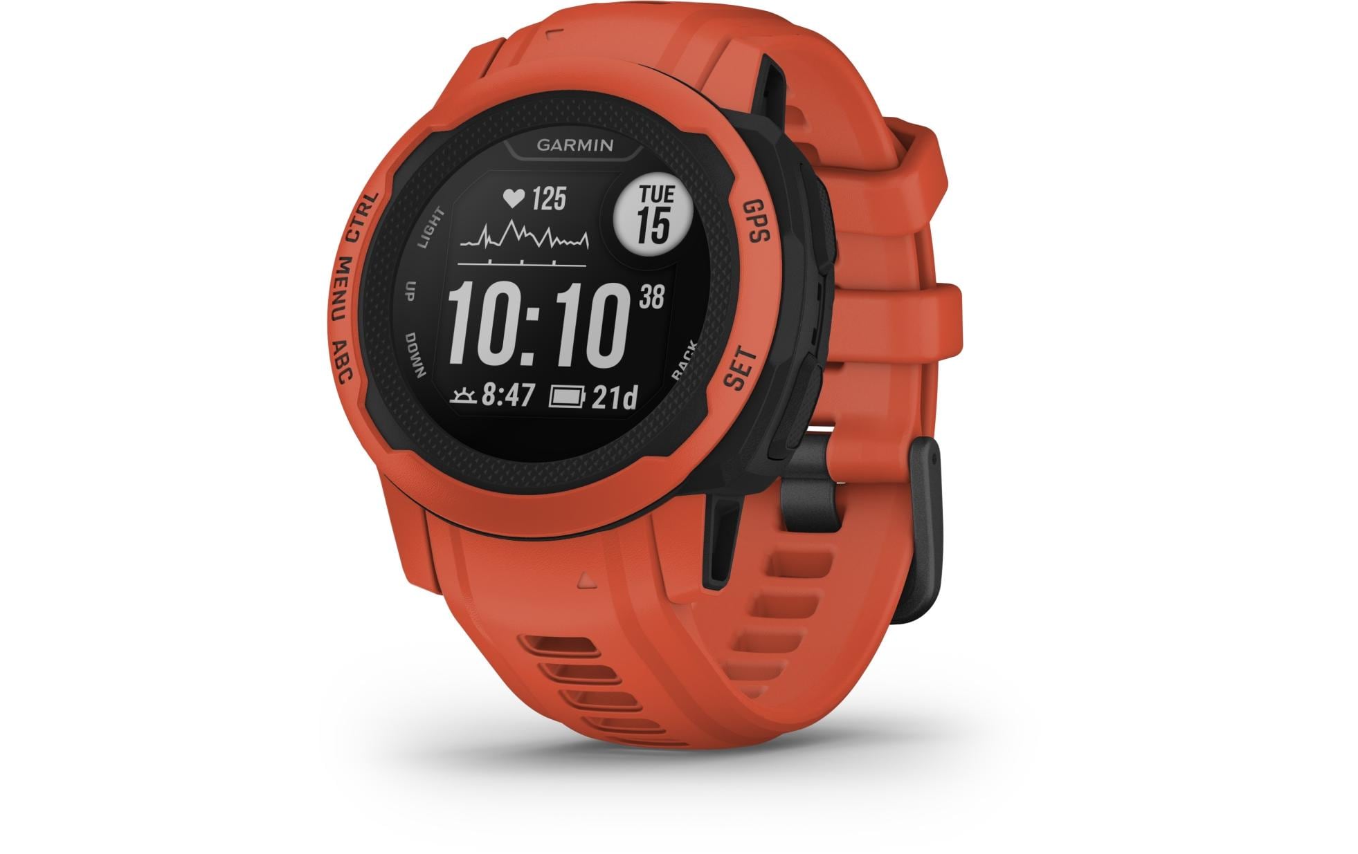 GARMIN Sportuhr Instinct 2S Rot/Schwarz