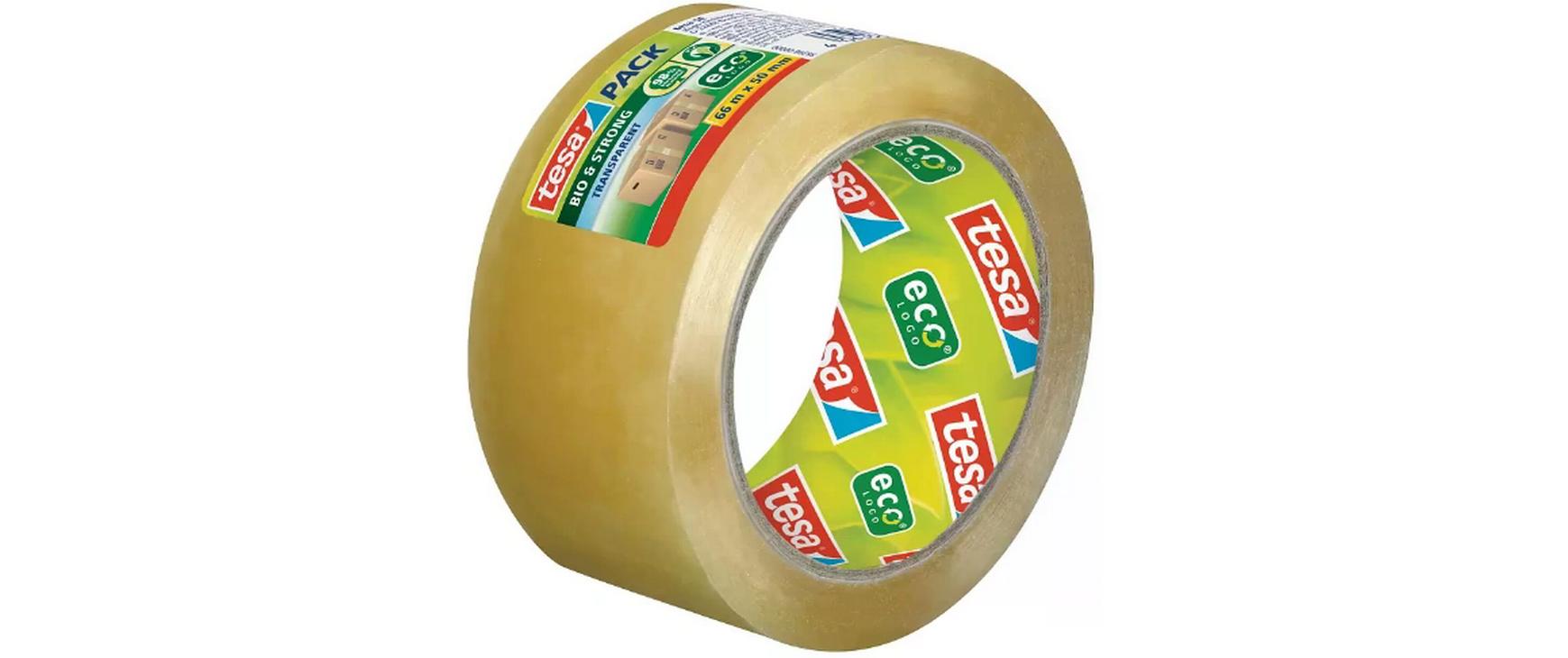 tesa Klebeband Bio & Strong 50 mm x 66 m, Transparent