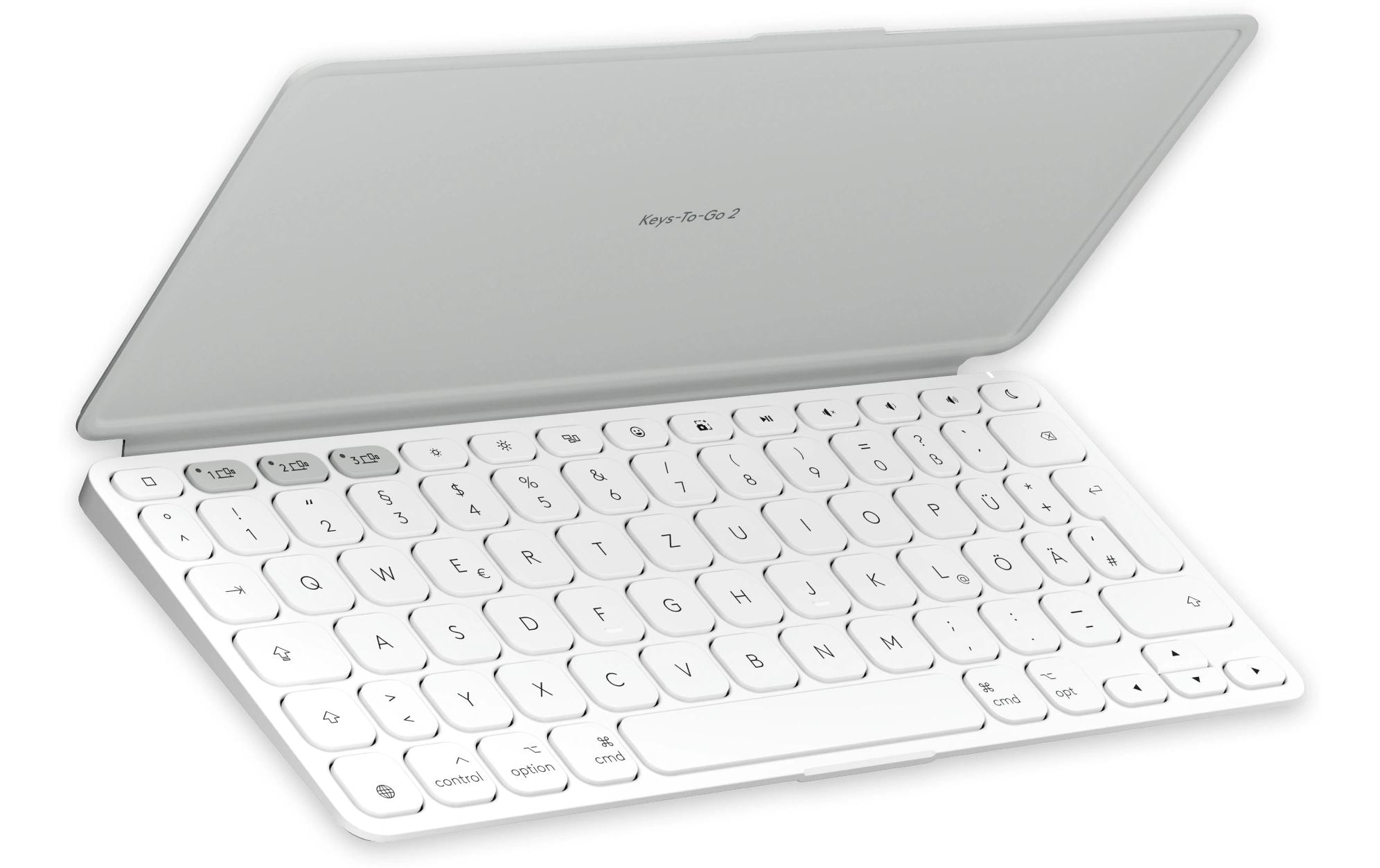 Logitech Tastatur Keys-To-Go 2 Apple Pale grey