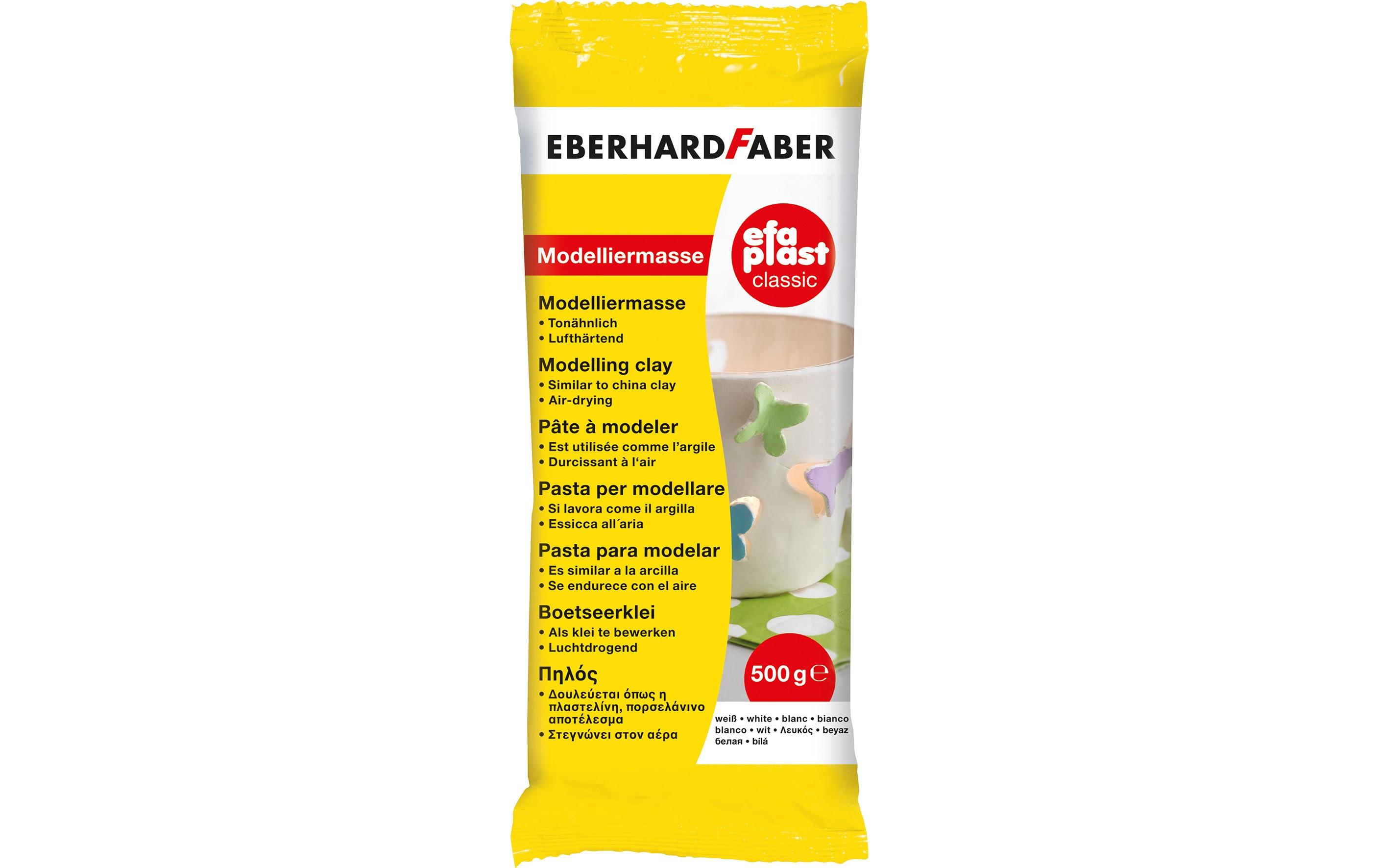 Eberhard Faber Modelliermasse Efa Plast Classic 500 g, Weiss