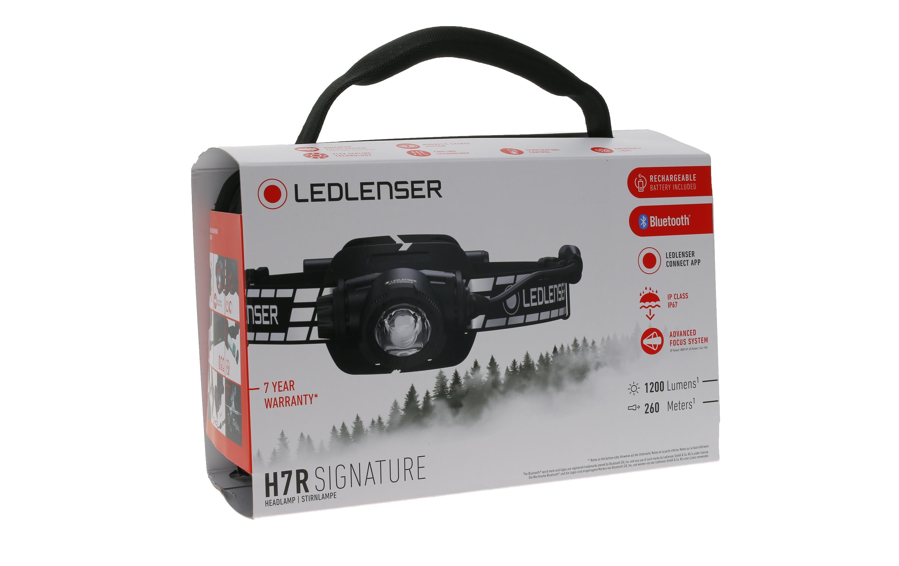 LED LENSER Stirnlampe H7R Signature Schwarz