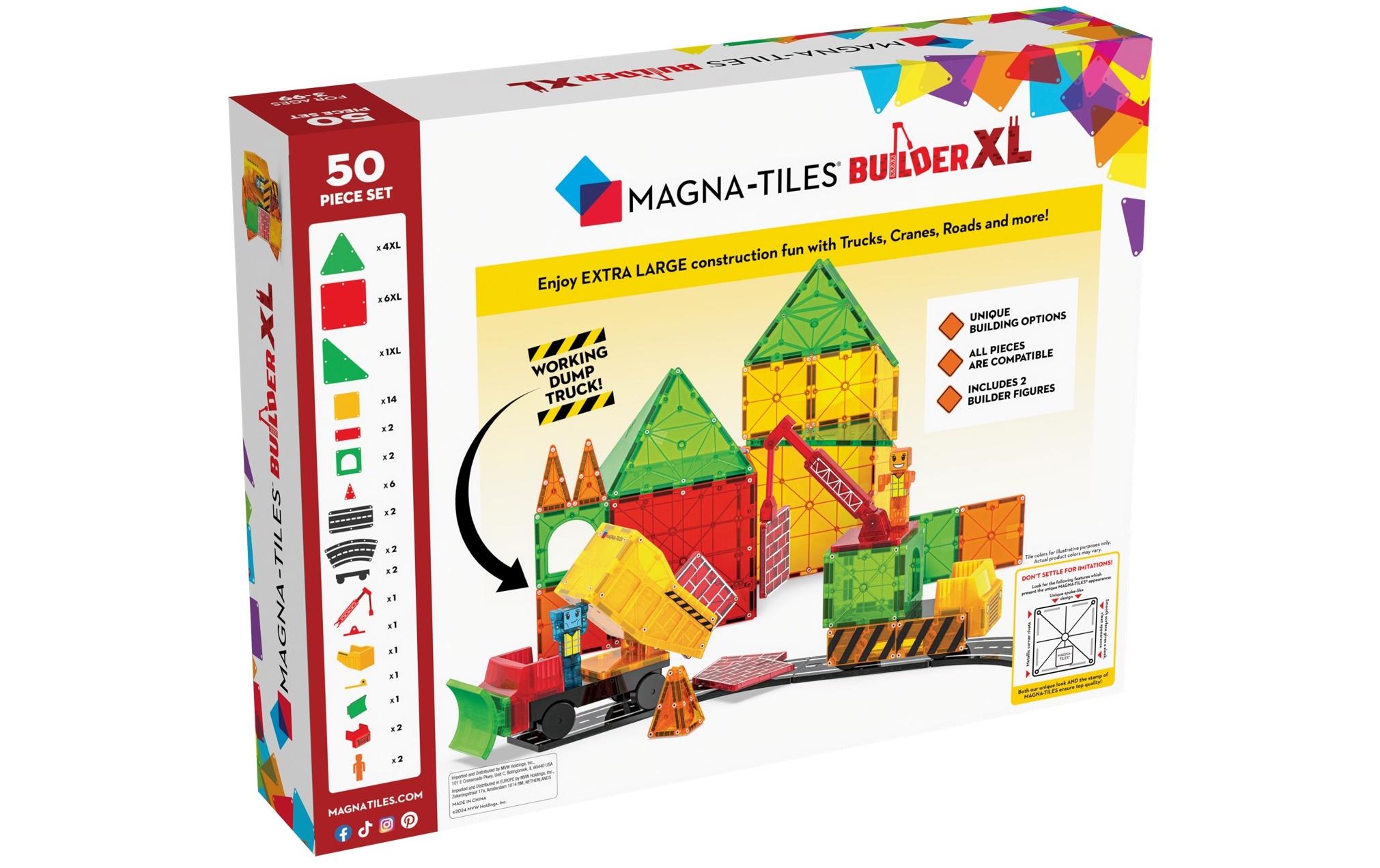 Magna-Tiles Bausteinmodell Baustelle XL 50-teilig