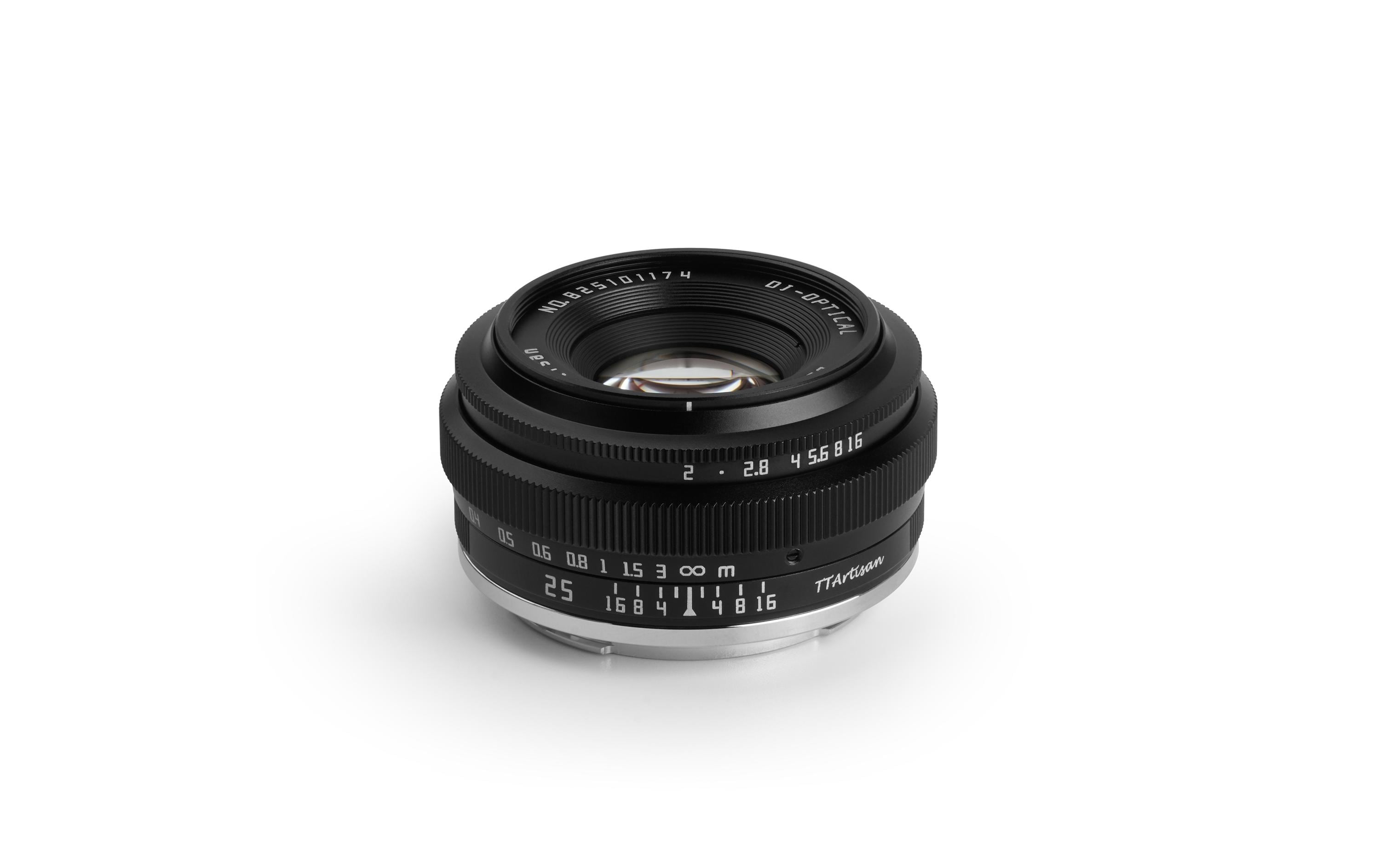 TTArtisan Festbrennweite APS-C 25mm F/2 – Sony E-Mount