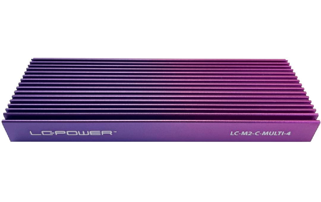 LC-Power Externes Gehäuse LC-M2-C-MULTI M.2 Lila/Violett