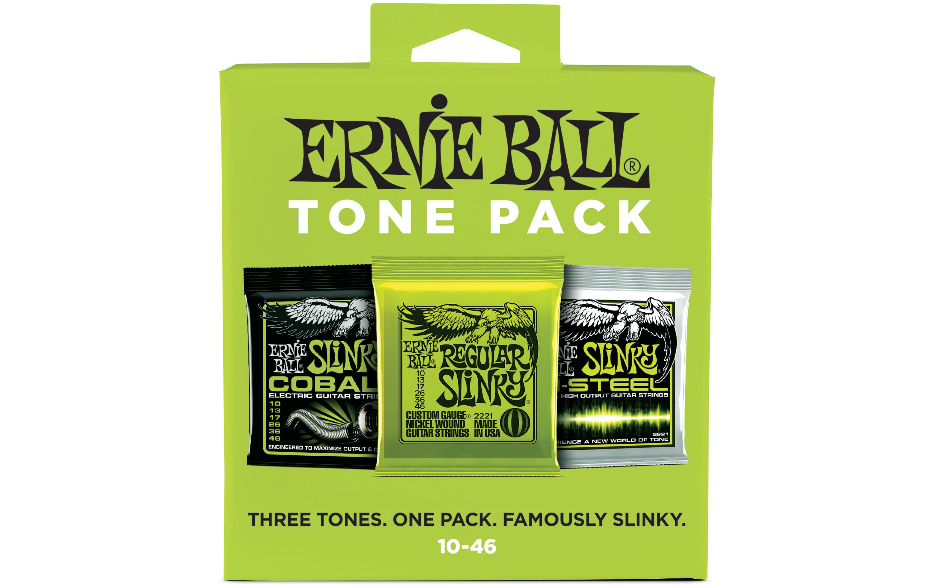 Ernie Ball Gitarrensaiten 3331 Slinky 3er Tone Pack – Slinky 10 - 46