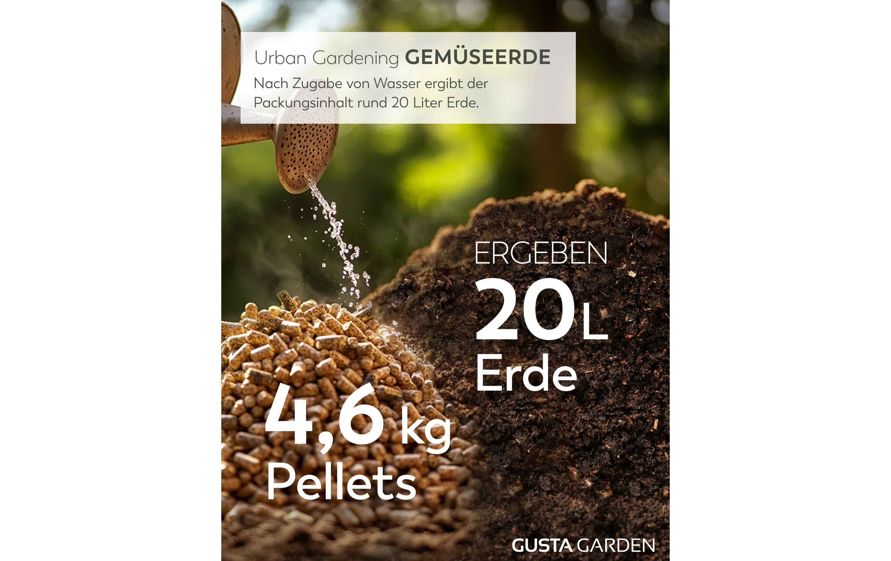 Gusta Garden Pelletierte Quellerde 4.6 kg