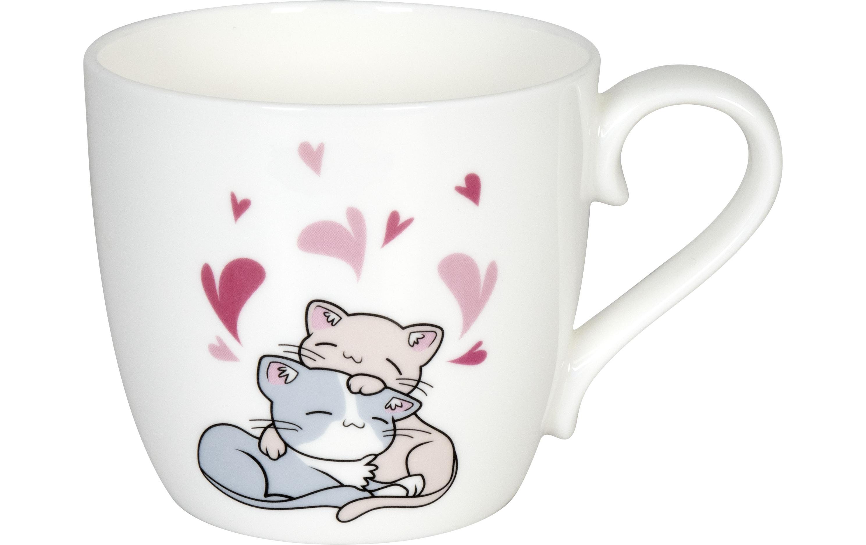 Könitz Universaltasse Cats Cuddle 420 ml, 1 Stück, Weiss