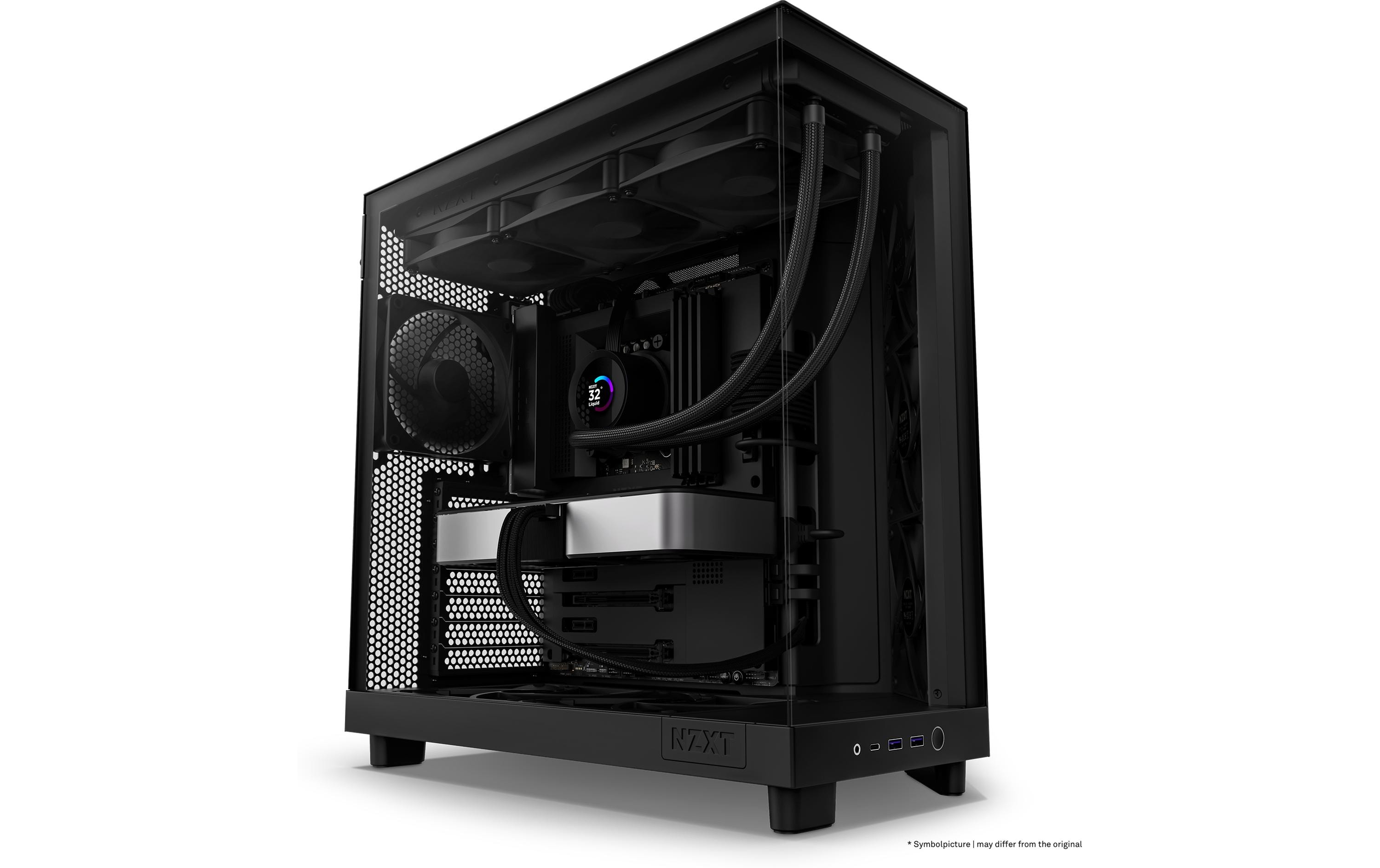 NZXT PC-Gehäuse H6 Flow Schwarz