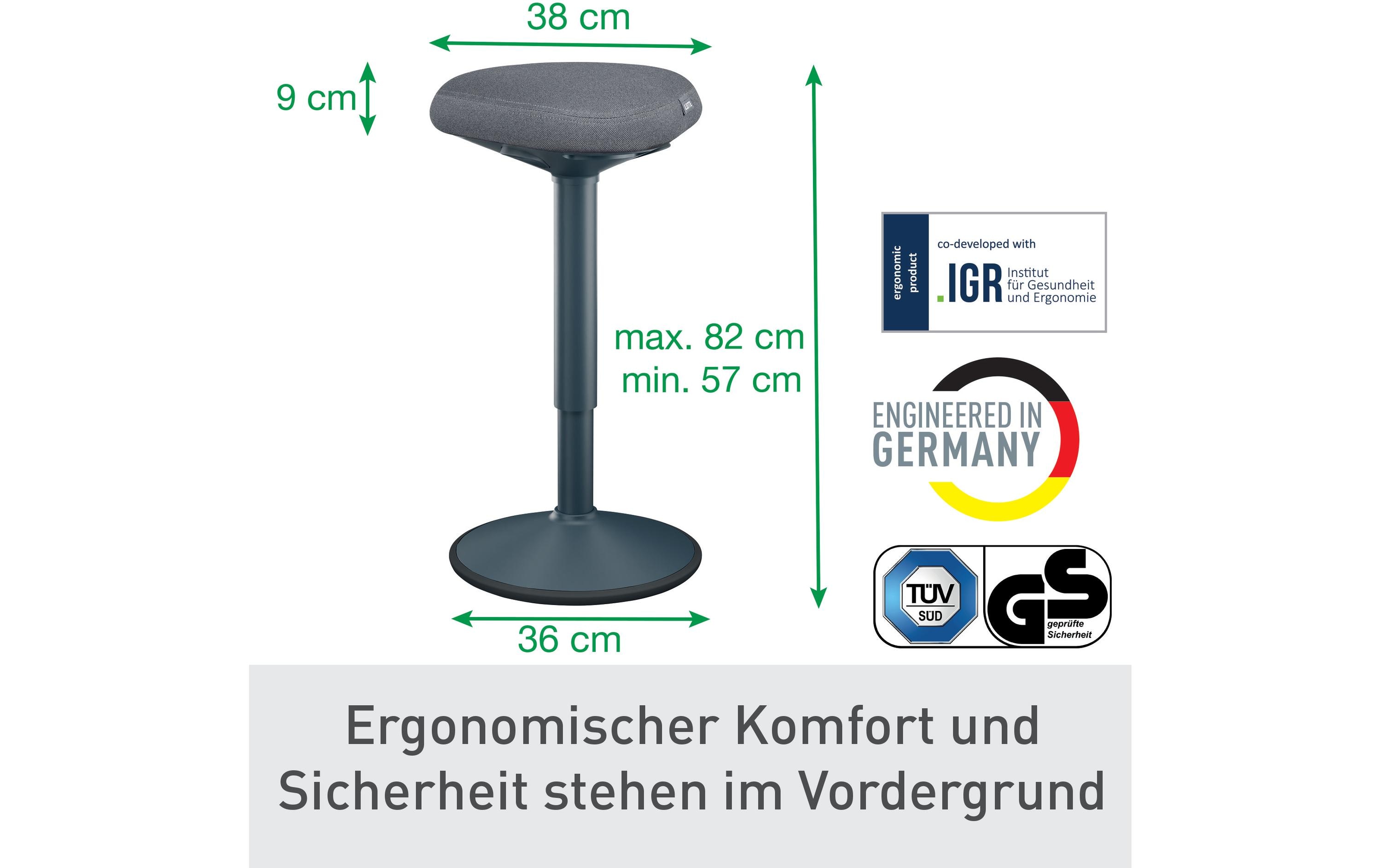 Leitz Ergo Active Stehhocker Dunkelgrau