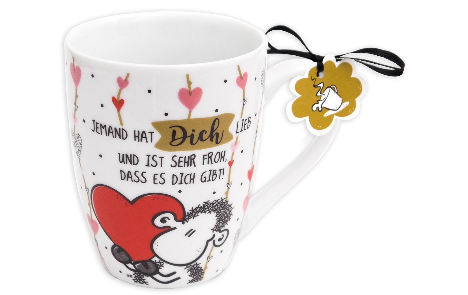 Sheepworld Universaltasse Jemand hat Dich lieb 300 ml, 1 Stück, Weiss