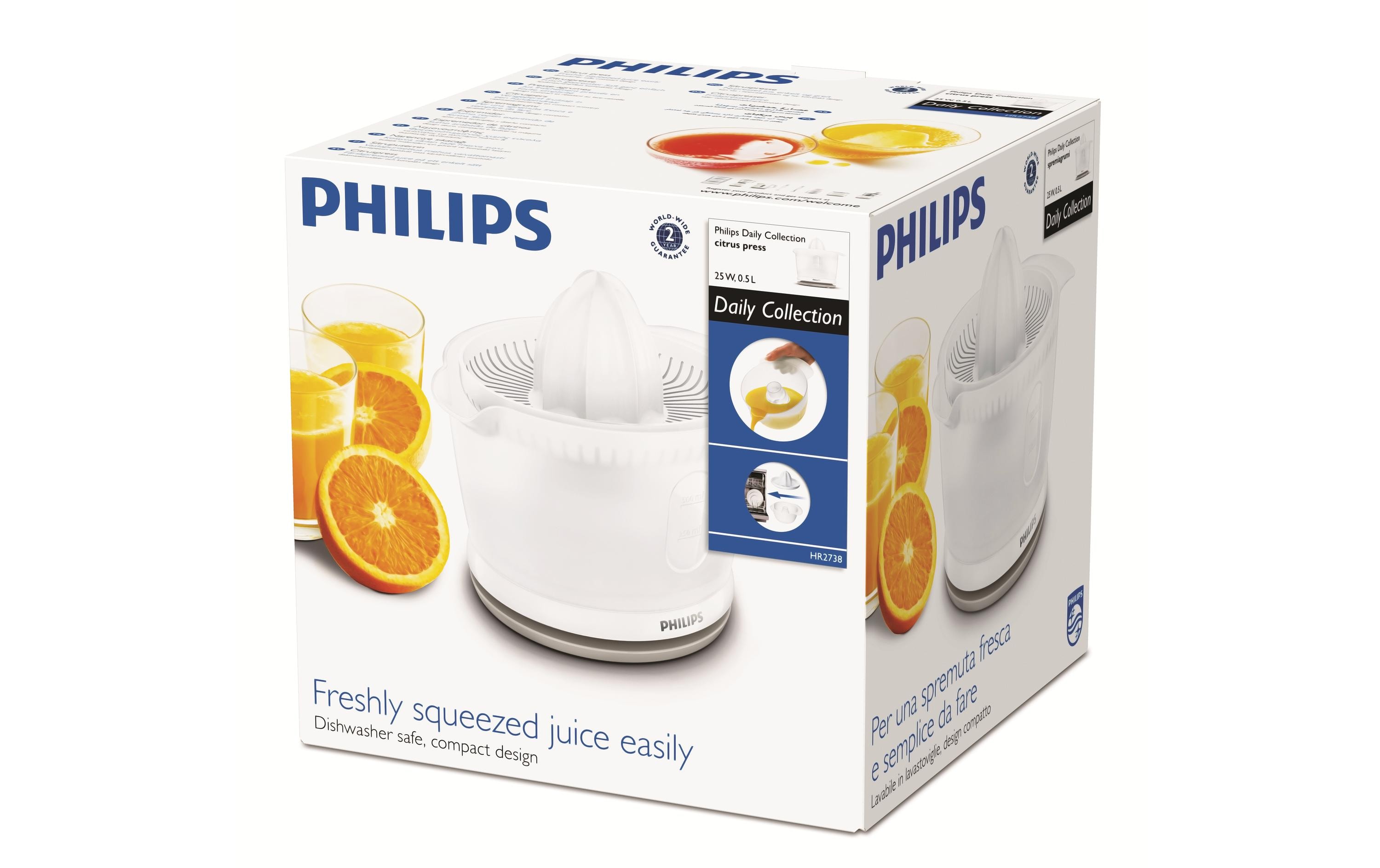 Philips Zitruspresse Daily Collection HR2738/00 Weiss