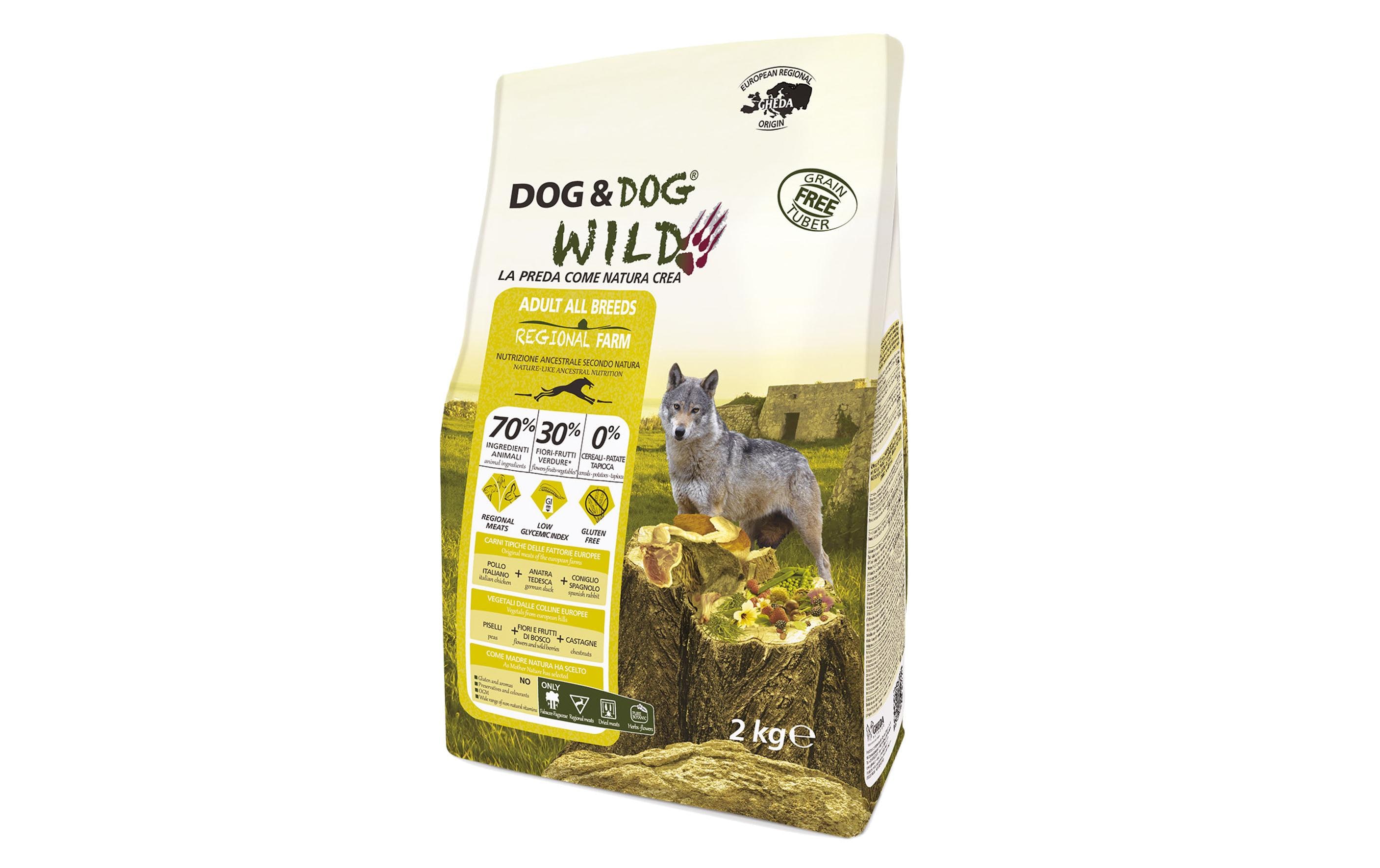 Dog&Dog Trockenfutter Wild Regional Farm, 2 kg