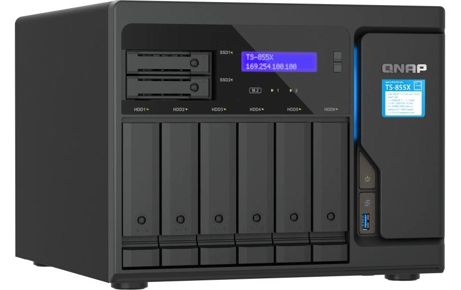 QNAP NAS TS-855X-8G 6+2-bay