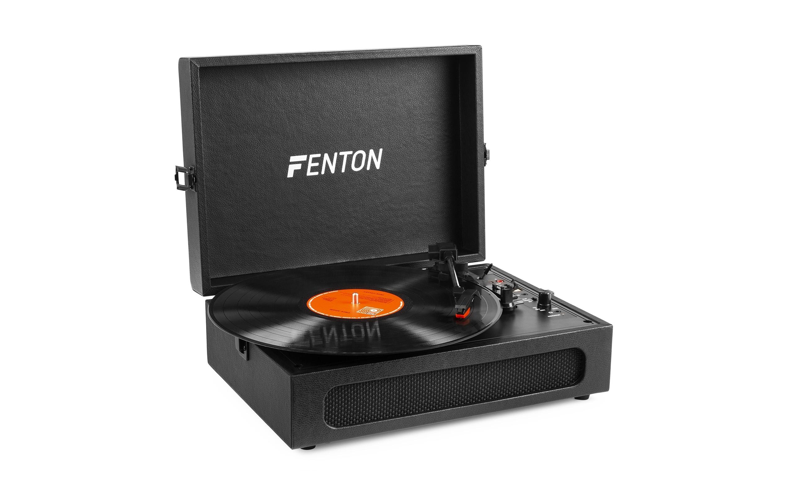 Fenton Plattenspieler mit Bluetooth RP118B Schwarz