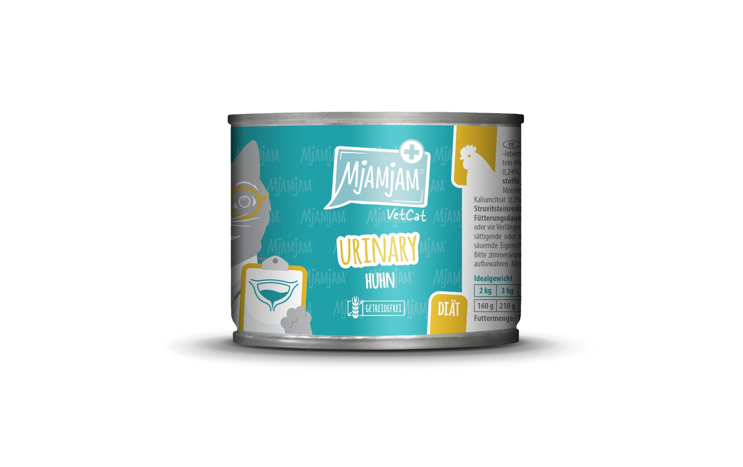 Mjamjam VetCat Nassfutter Urinary Huhn, 200 g