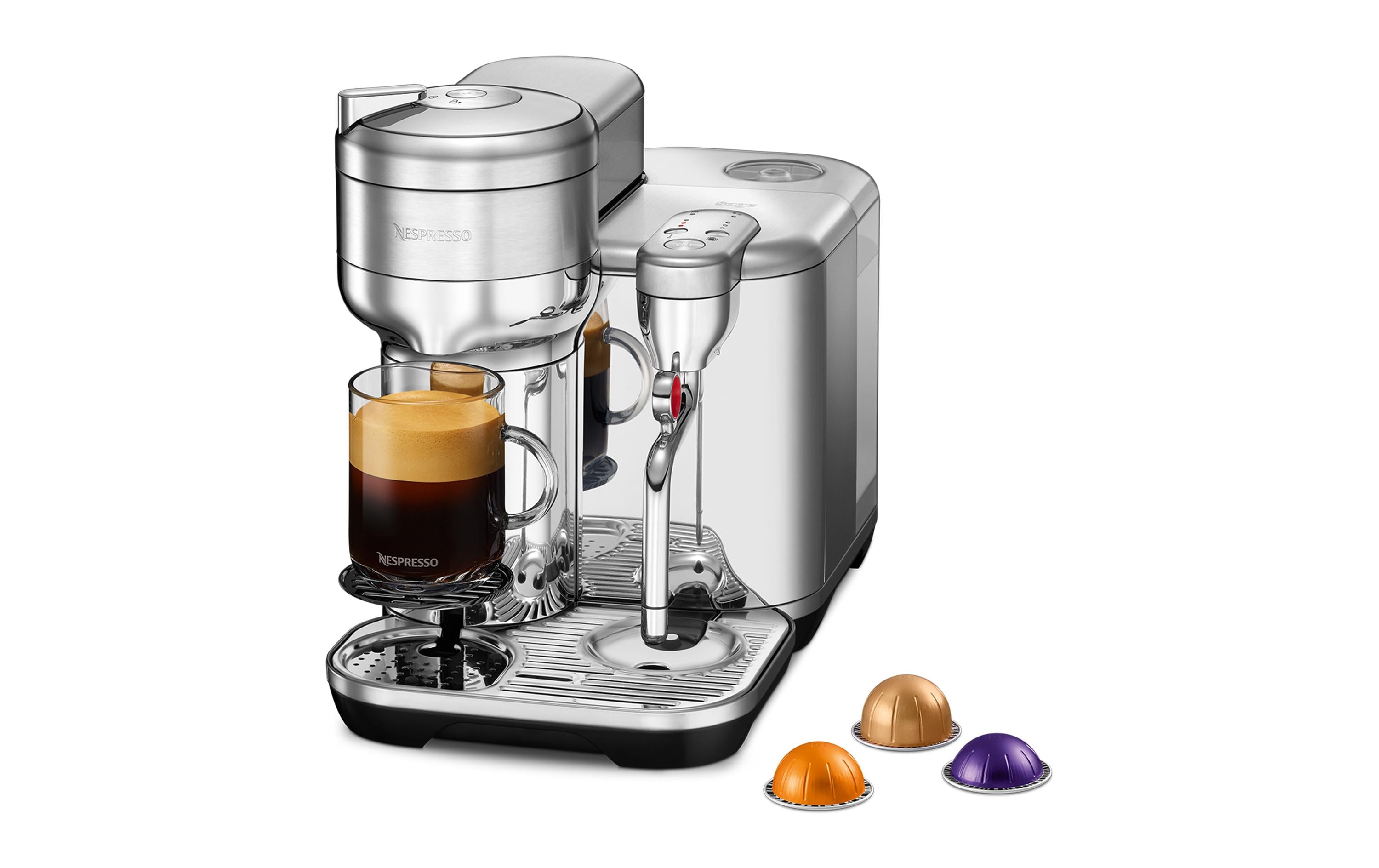 Sage Kaffeemaschine Nespresso Vertuo Creatista Brushed Steel