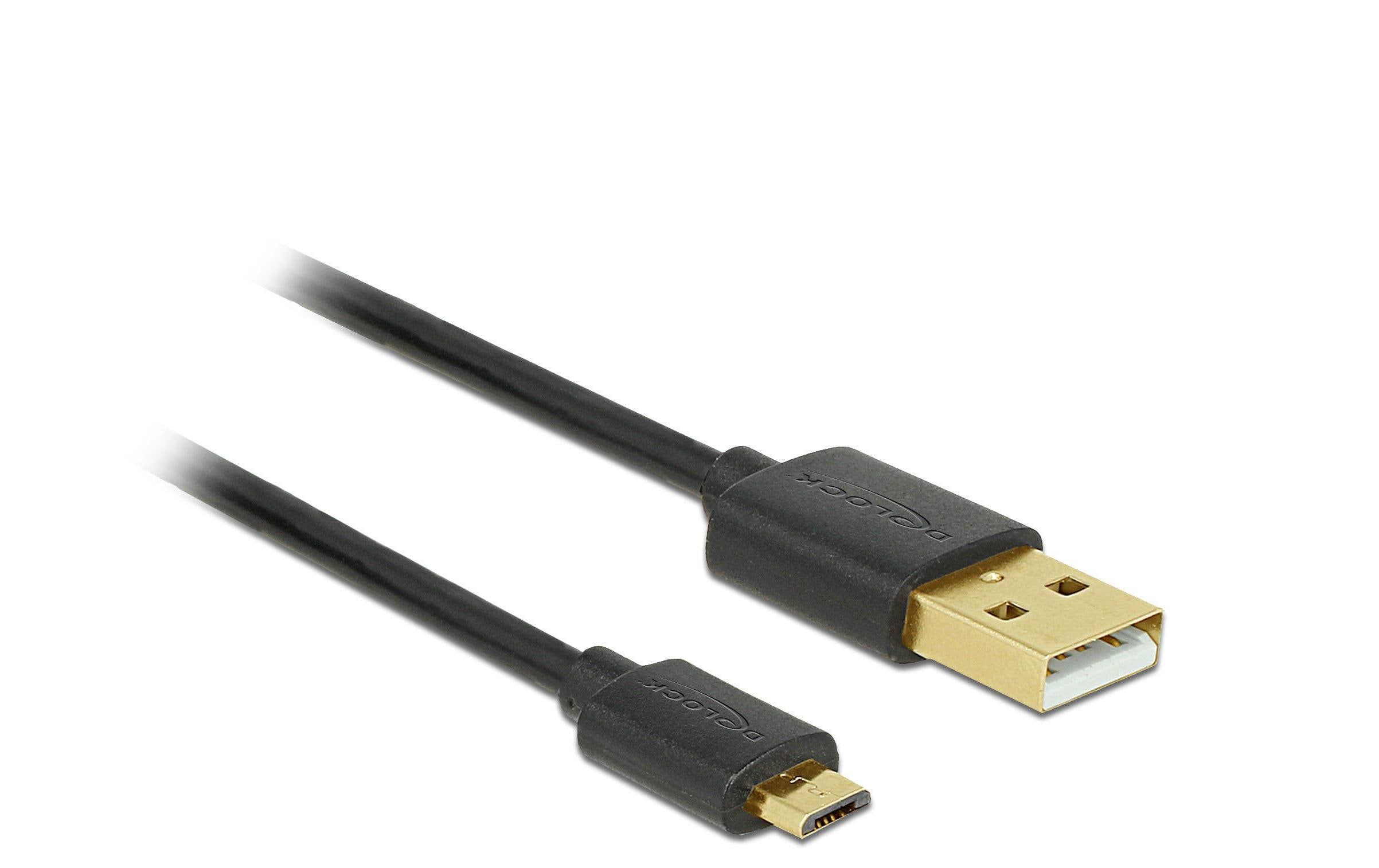 Delock USB 2.0-Kabel 3er Set USB A - Micro-USB B 0.30m/0.60m/0.90m