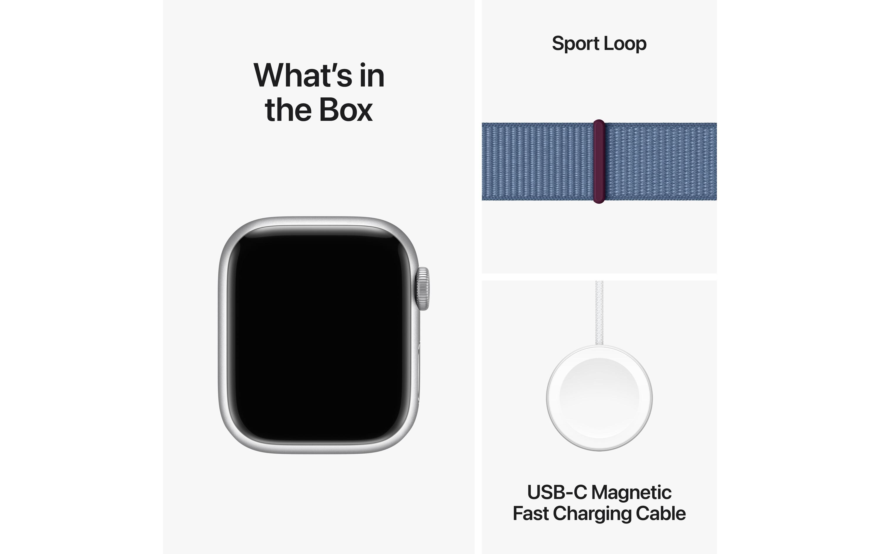 Apple Watch Series 9 41 mm Alu Silber Loop Winterblau