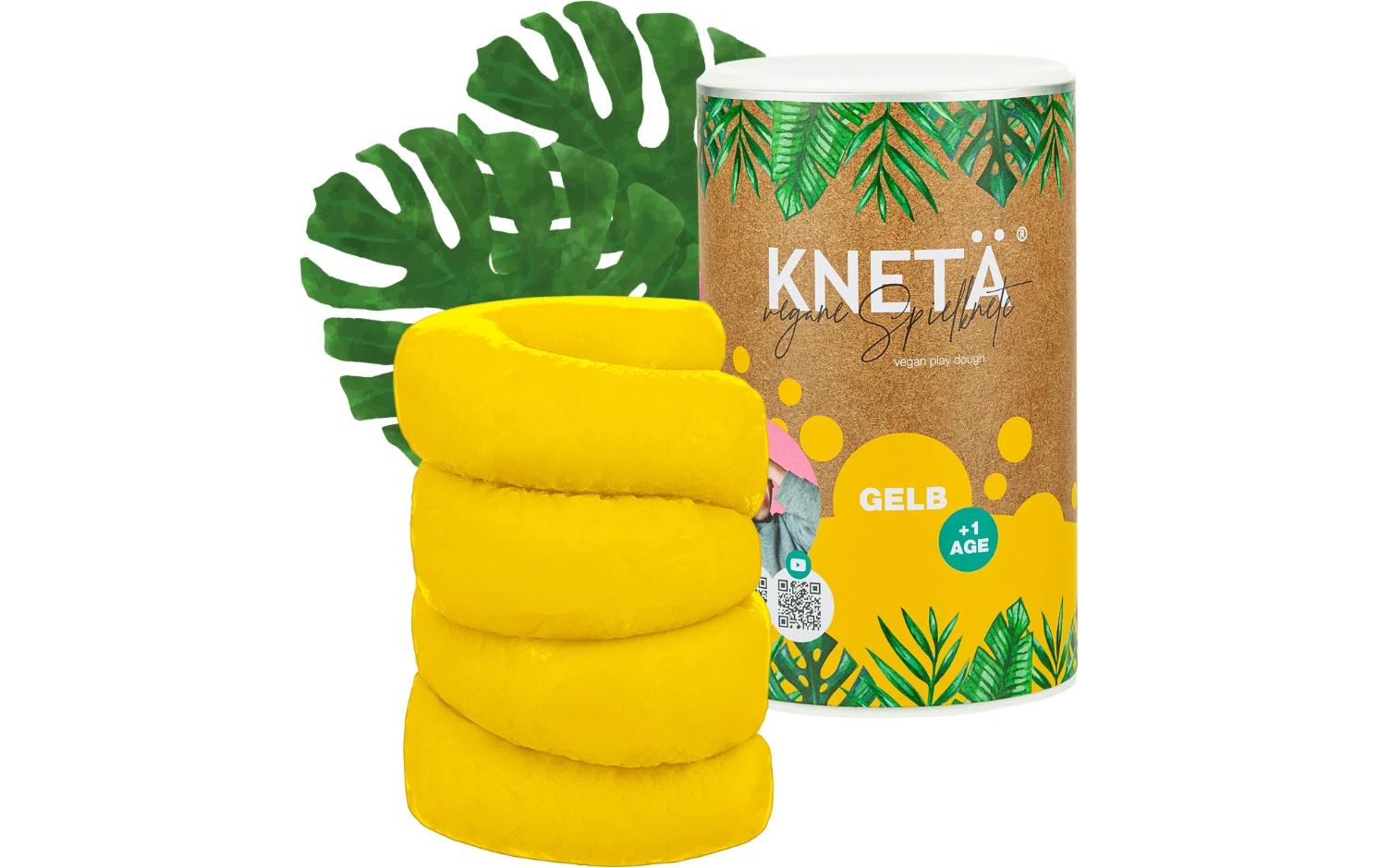 KNETÄ Knetmasse XXL Papierdose 1 kg Gelb