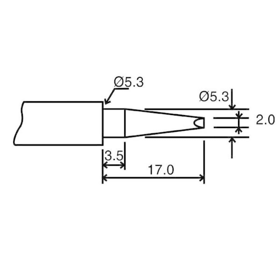 Velleman Lötspitze BITC10N4 Meisselform 2 mm