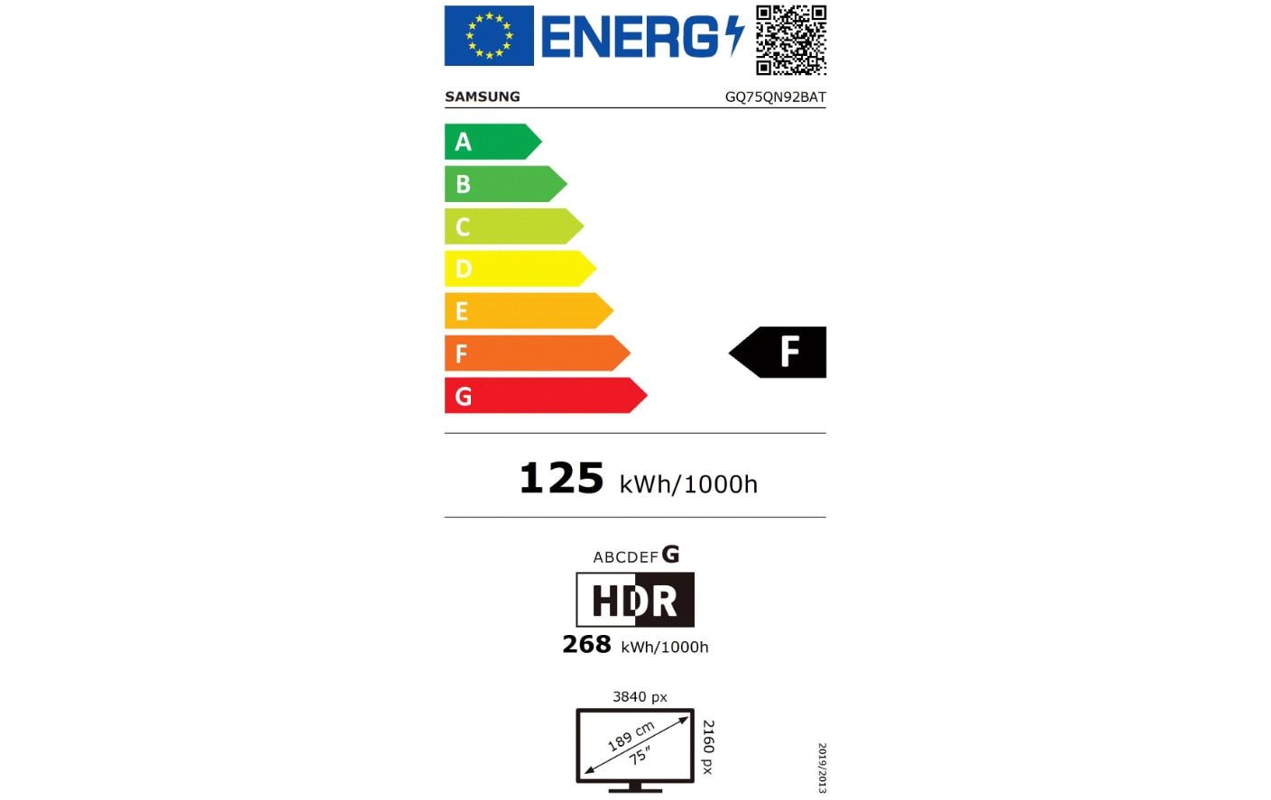 Samsung TV QE75QN92B ATXXN (75, 3840 x 2160 (Ultra HD 4K), Neo QLED