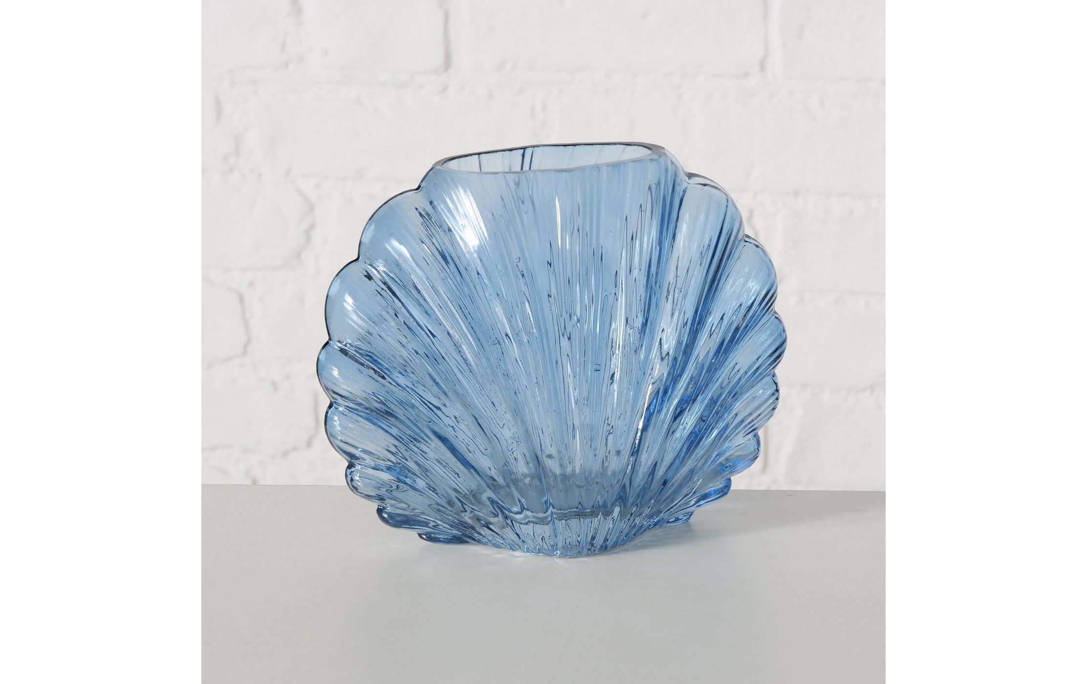 Boltze Vase Shelley 16 cm, Blau