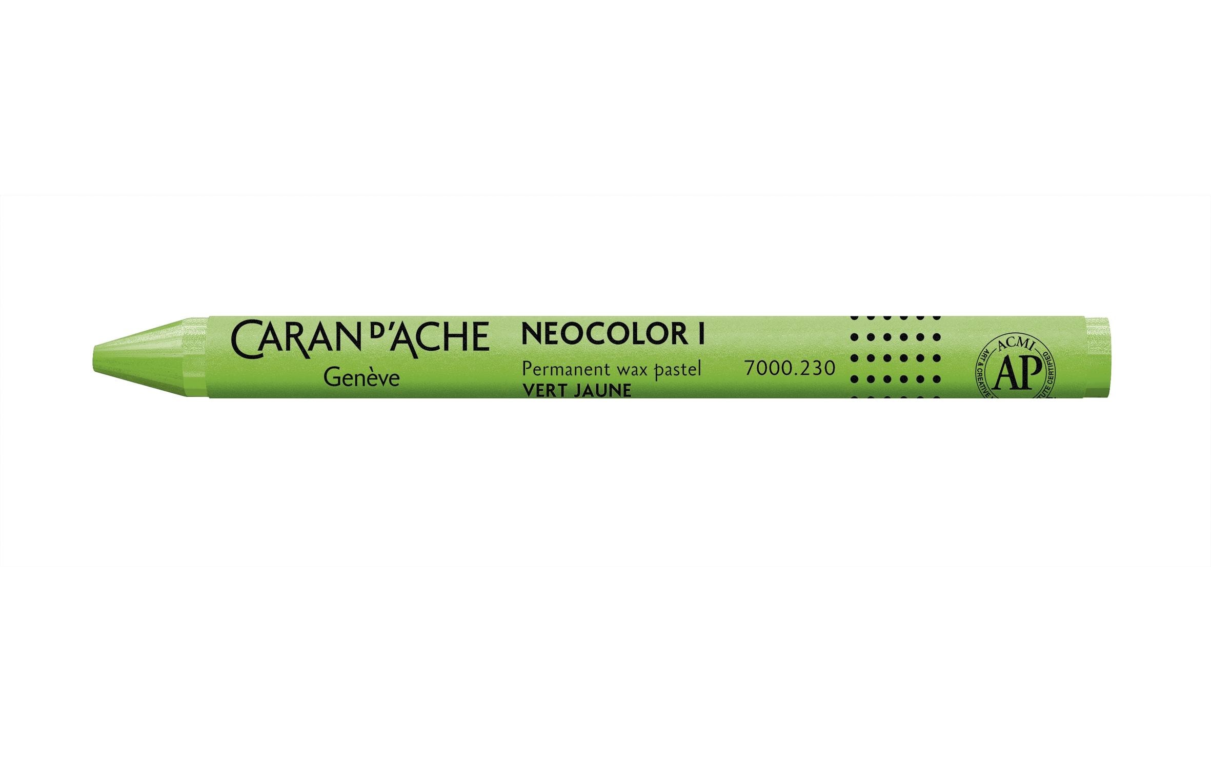 Caran d'Ache Wachsmalstifte Neocolor 1 wasserfest Gelbgrün